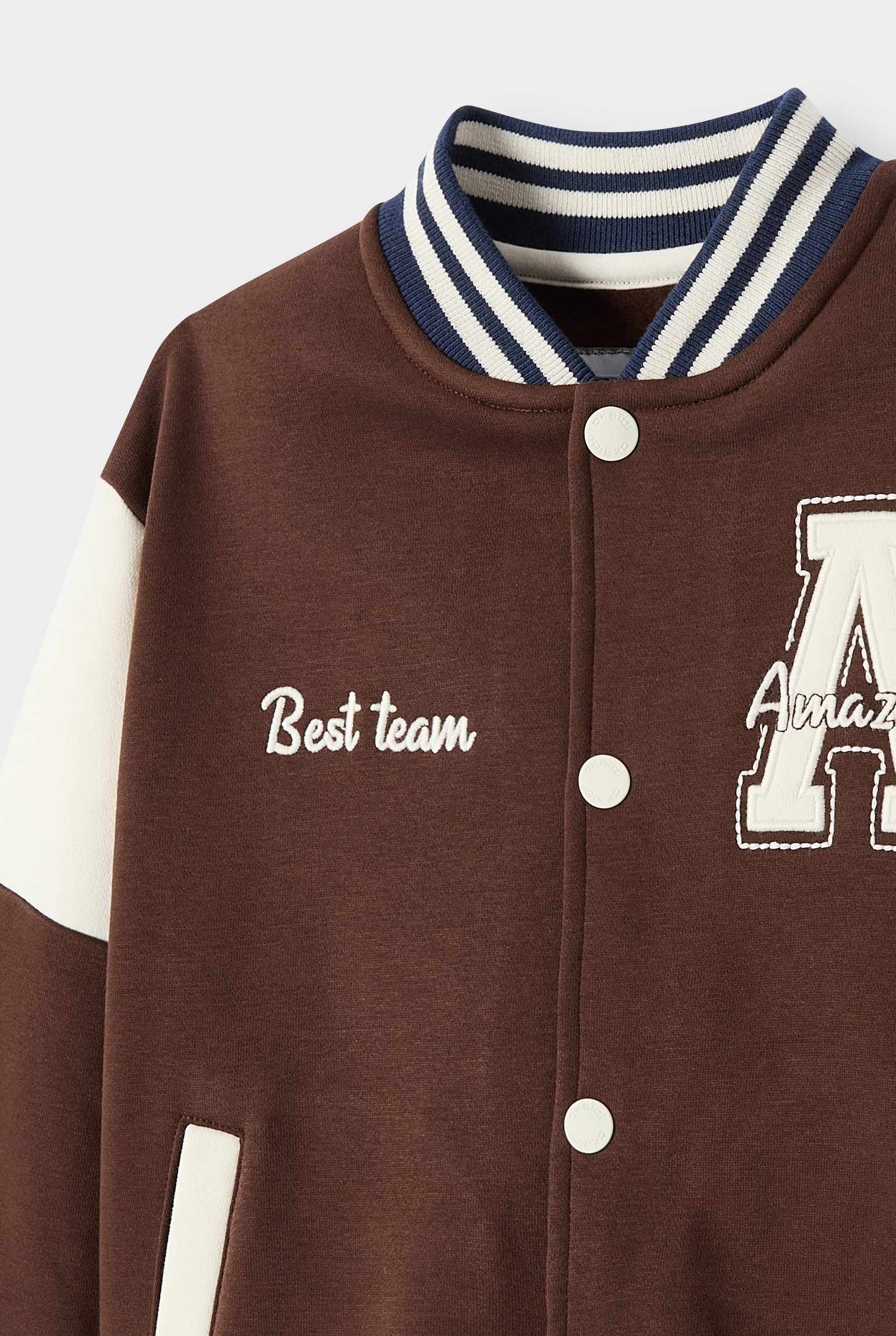 Veste teddy bleu garçon - Marron Brownie