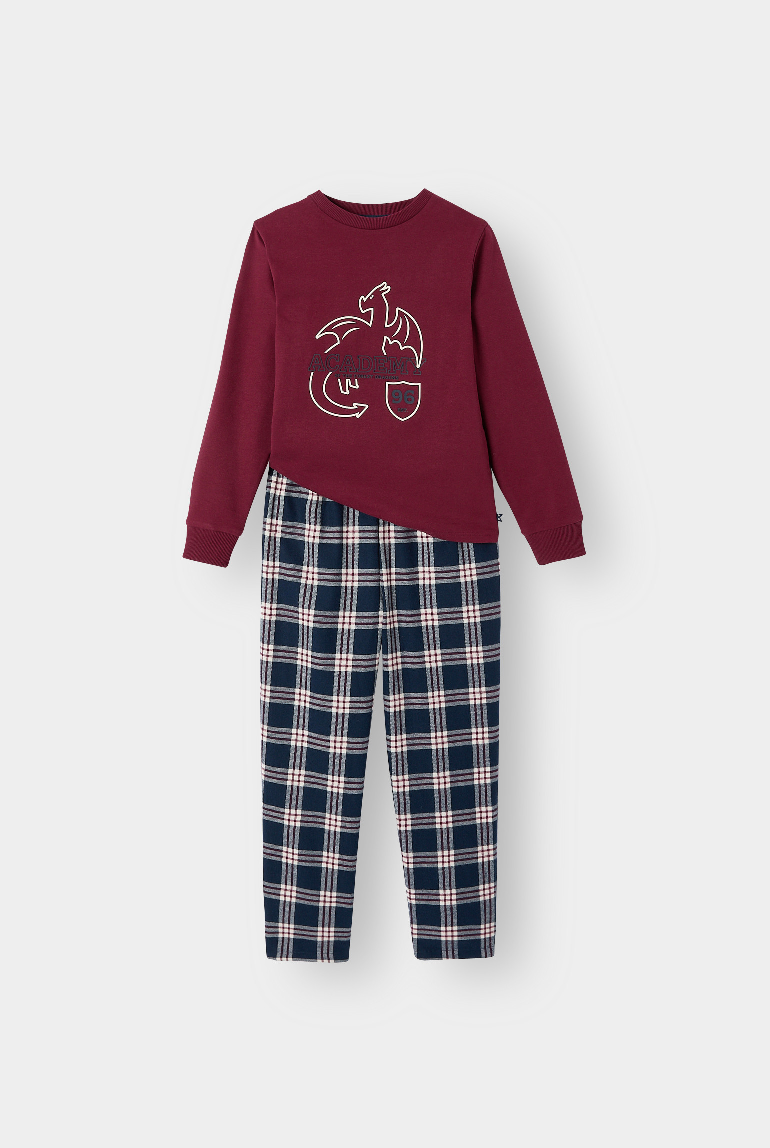 Pyjama bordeaux garçon - Imprimé multicolore