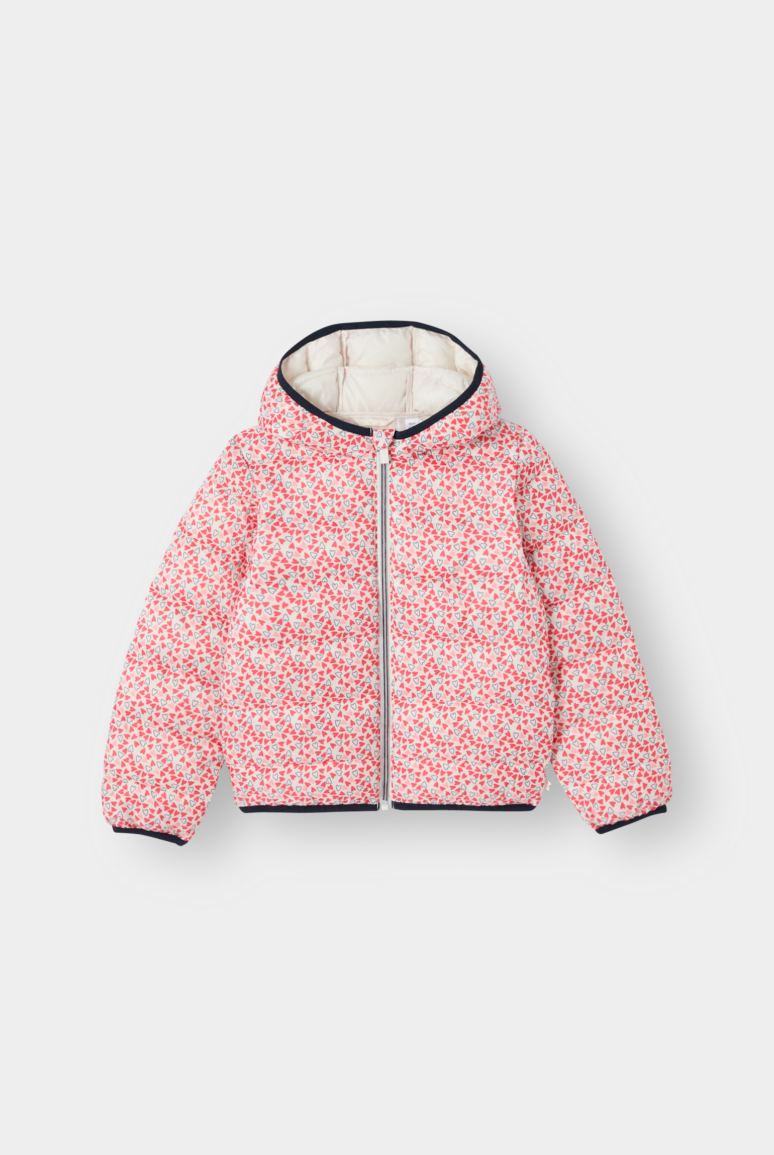 Doudoune à capuche uni bleu marine Fille - Multicolore
