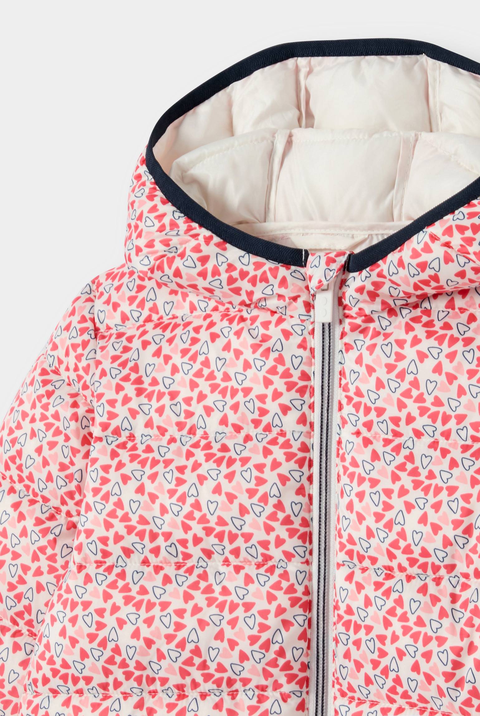 Doudoune à capuche uni bleu marine Fille - Multicolore