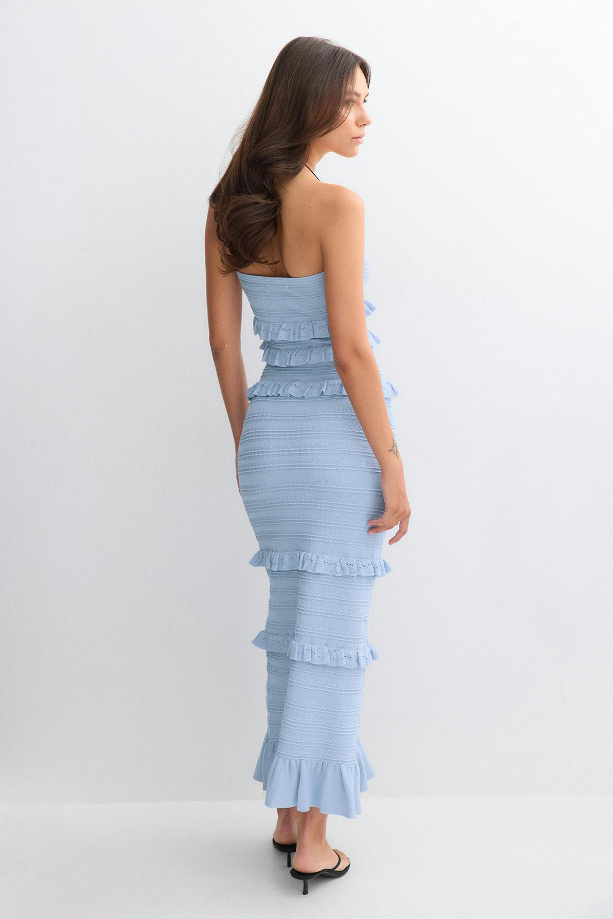 Knitted dress - Blue