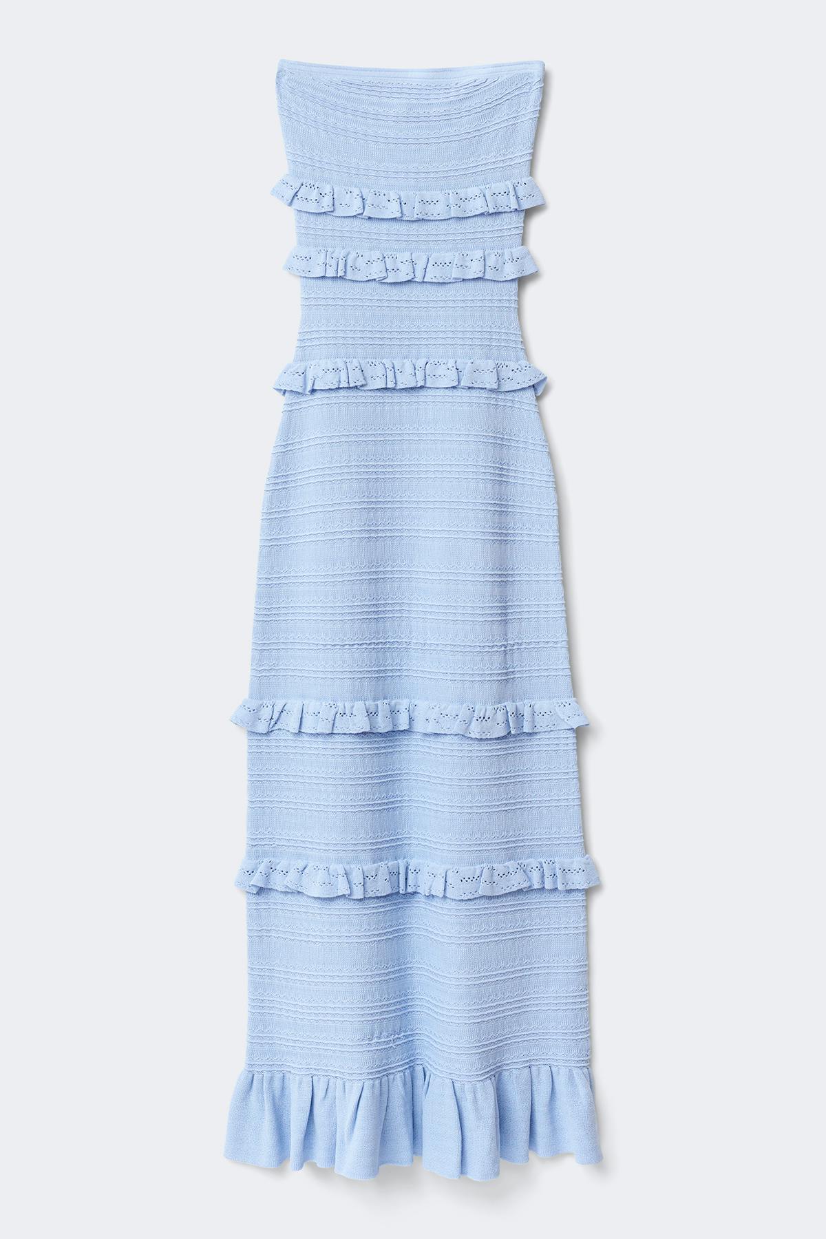 Knitted dress - Blue