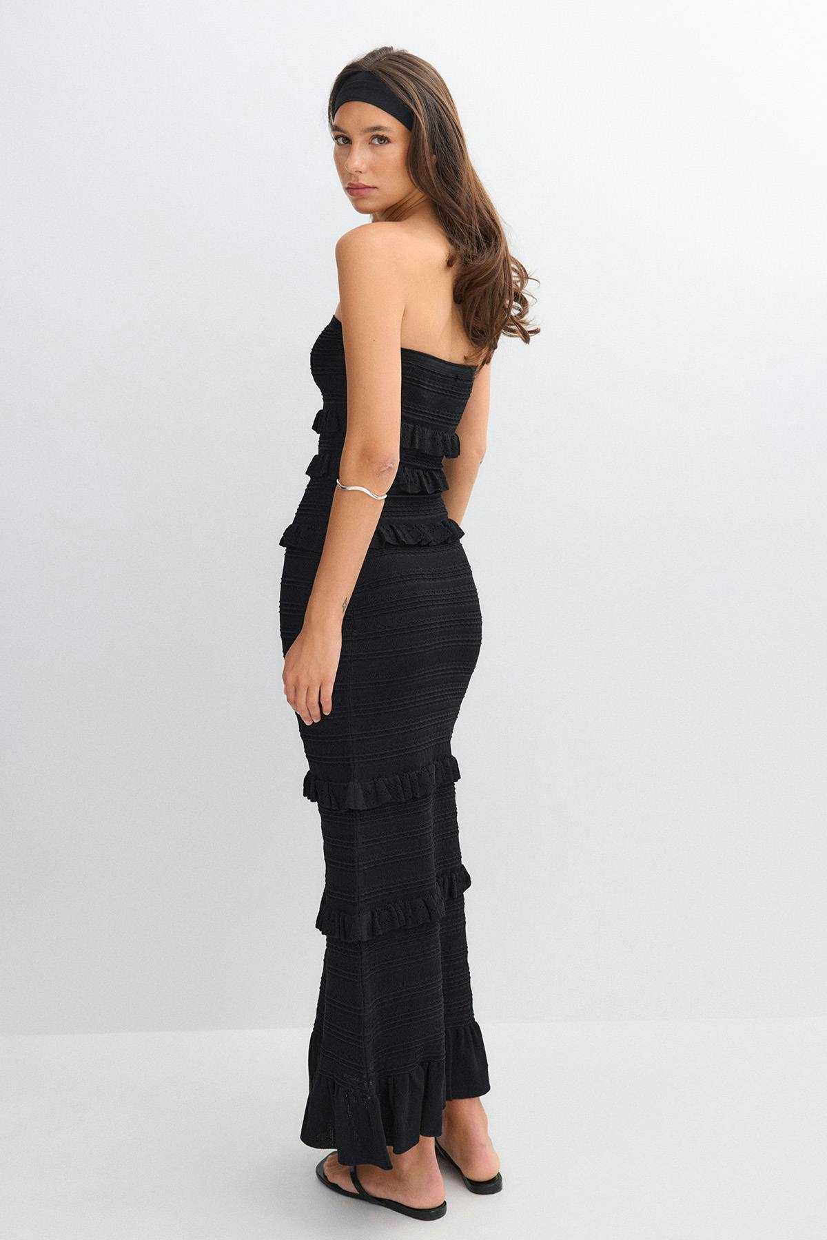 Knitted dress - Black