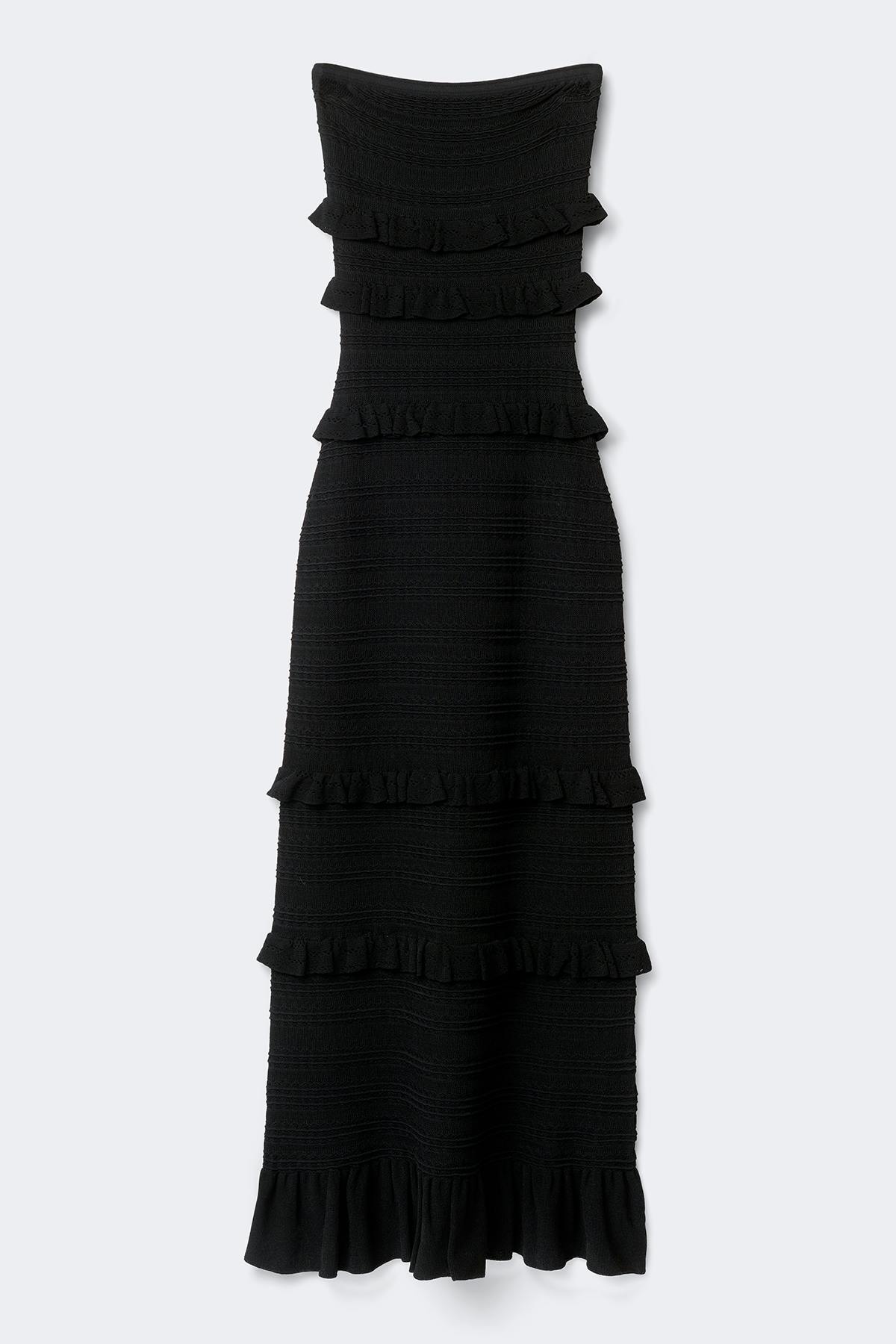 Knitted dress - Black