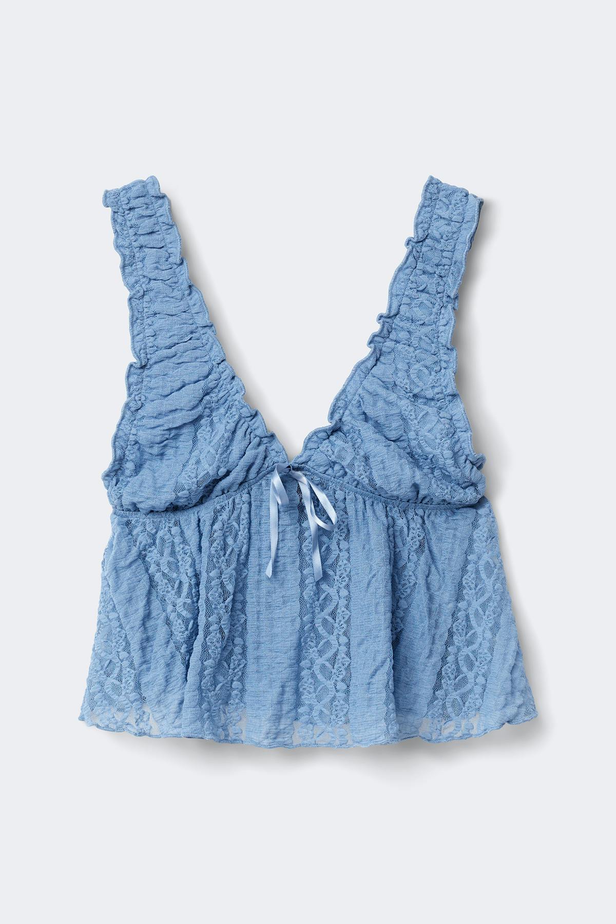 Lace singlet - Blue