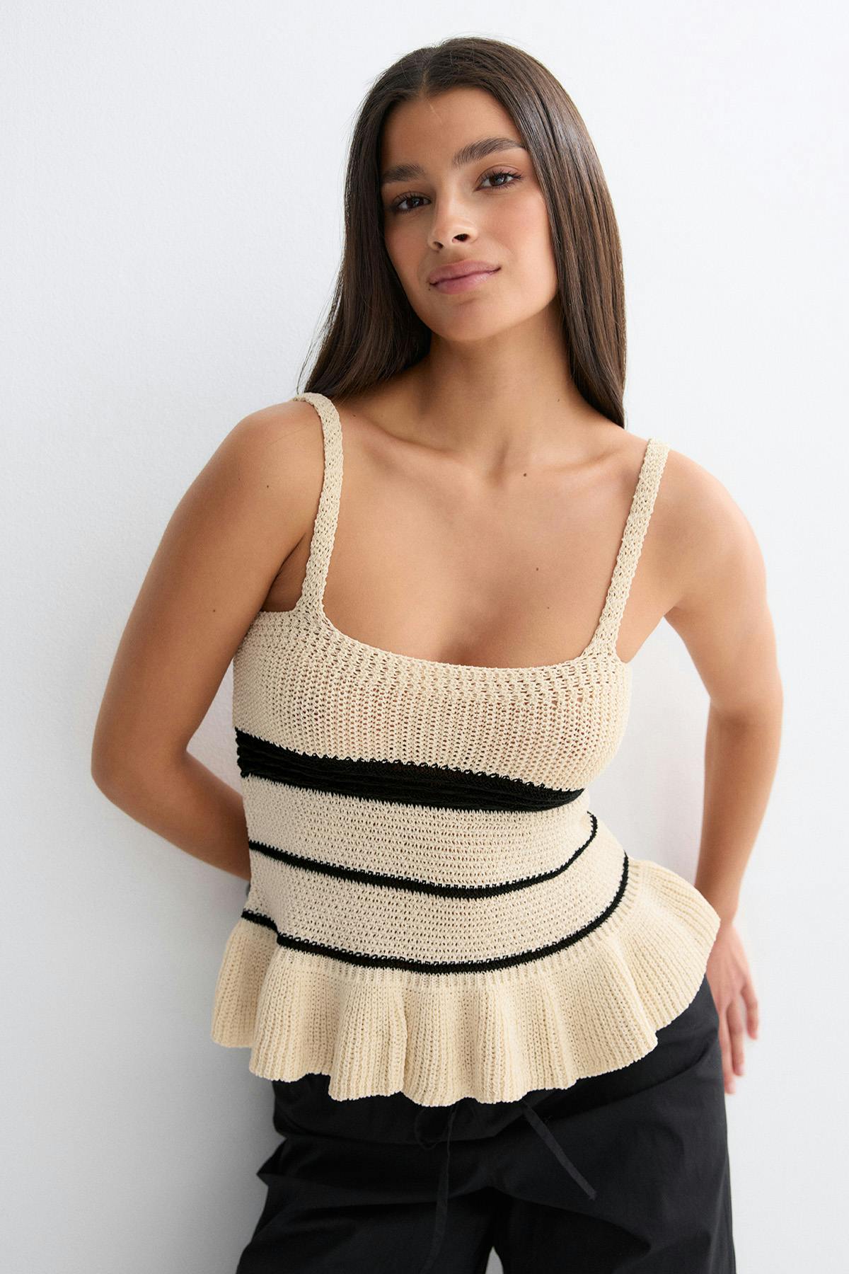Knitted singlet - Black