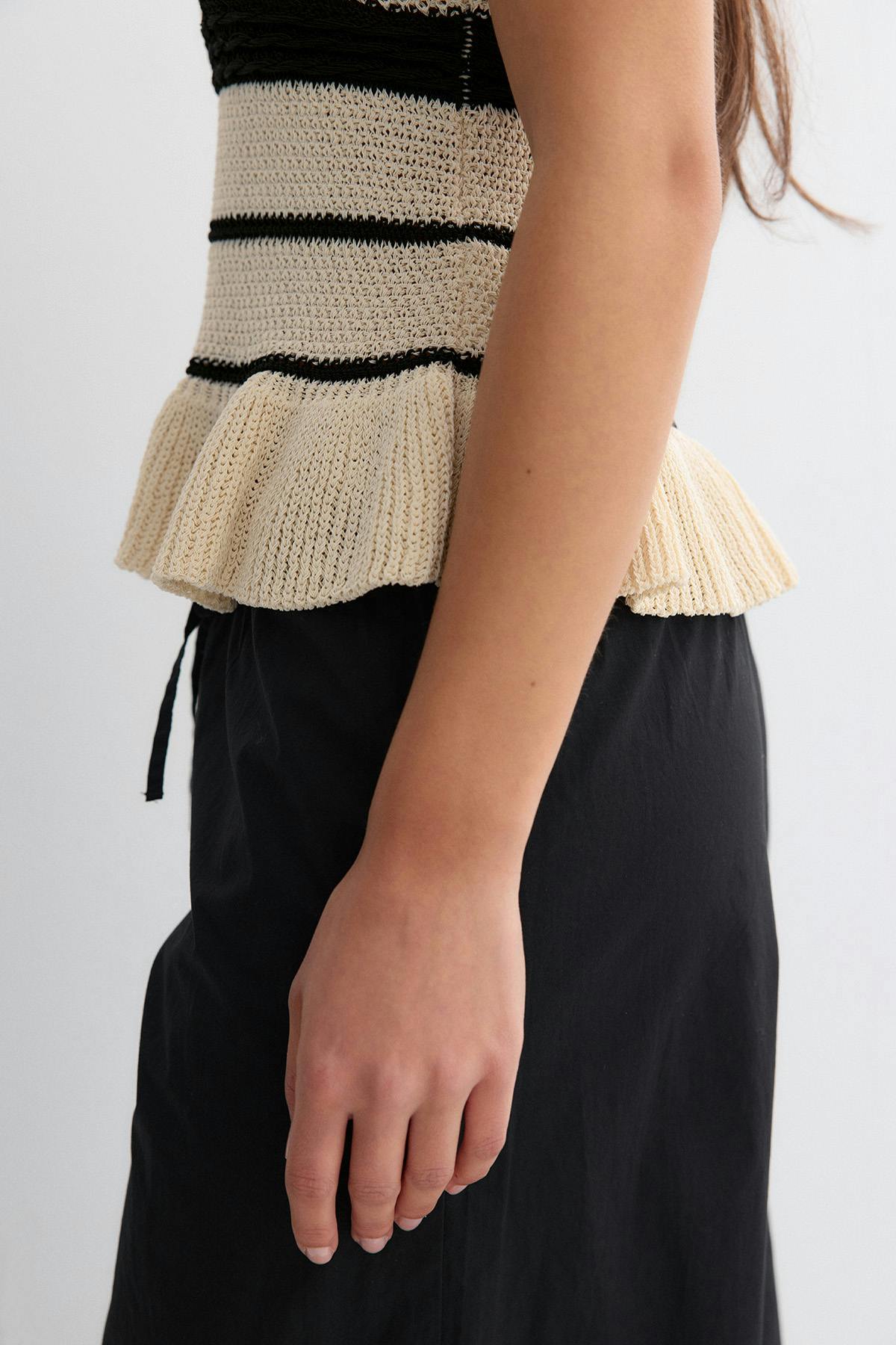 Knitted singlet - Black