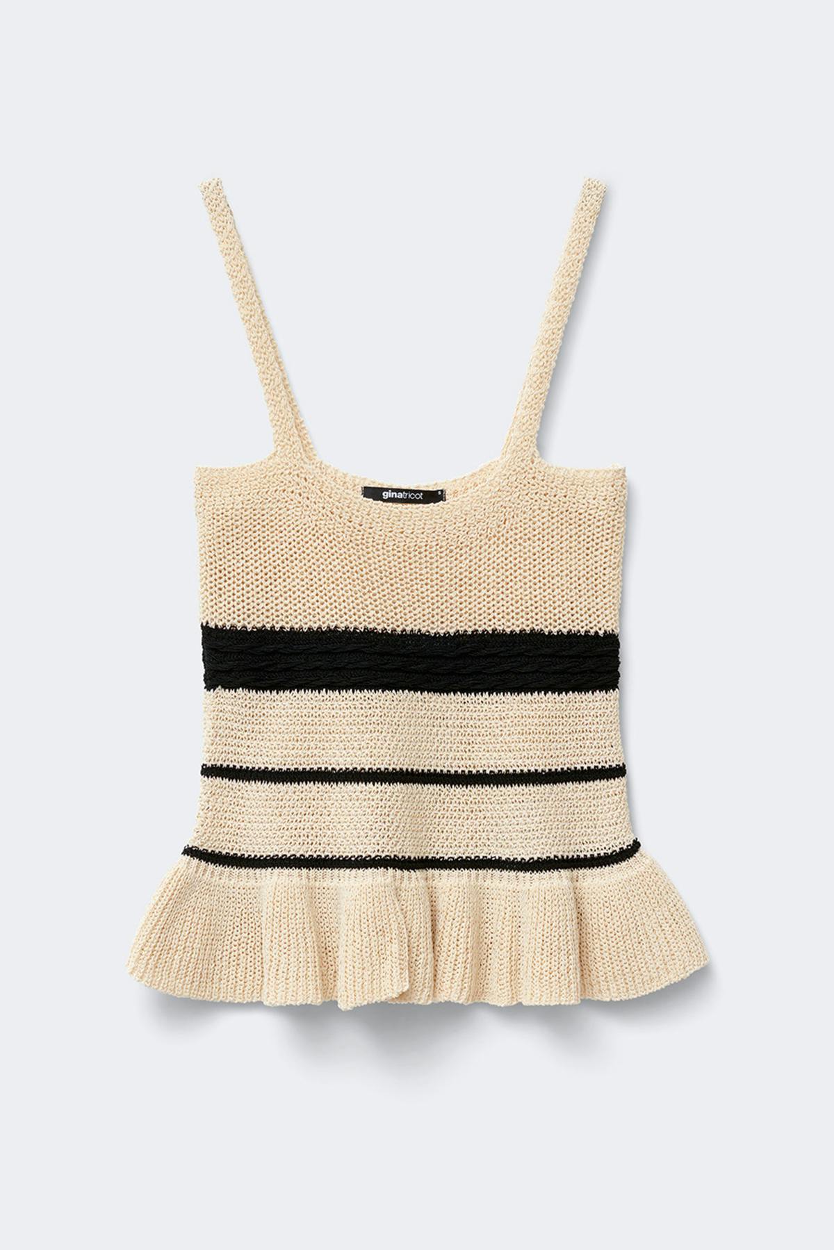 Knitted singlet - Black