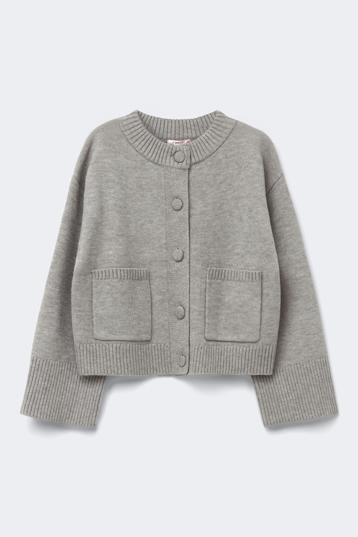 14+ knitted cardigan - Grey