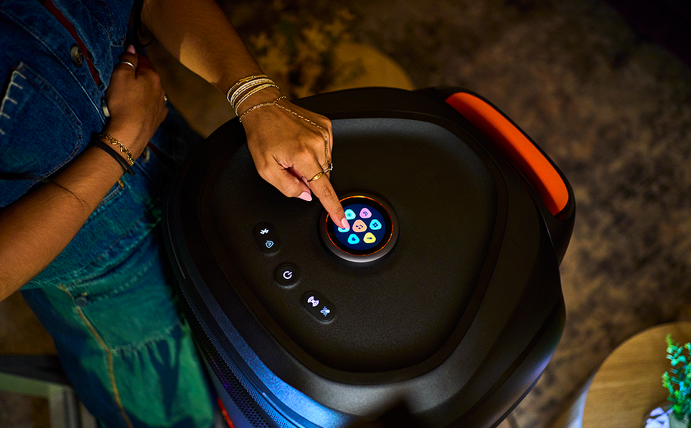 Ultimate Portable Party Speaker with Dual Wireless Microphones, Deep Bass & Dynamic RGB