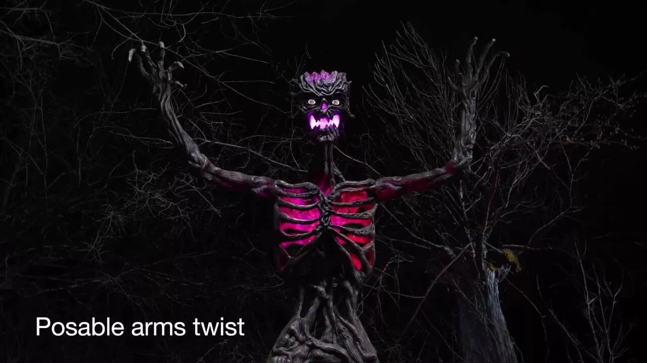 Giant-Sized Inferno Deadwood Skeleton  Halloween Decor Yard Lawn