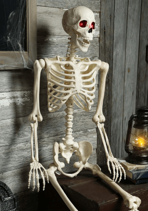 Animated  Mr. Crazy Bonez Poseable Human Skeleton Halloween Prop