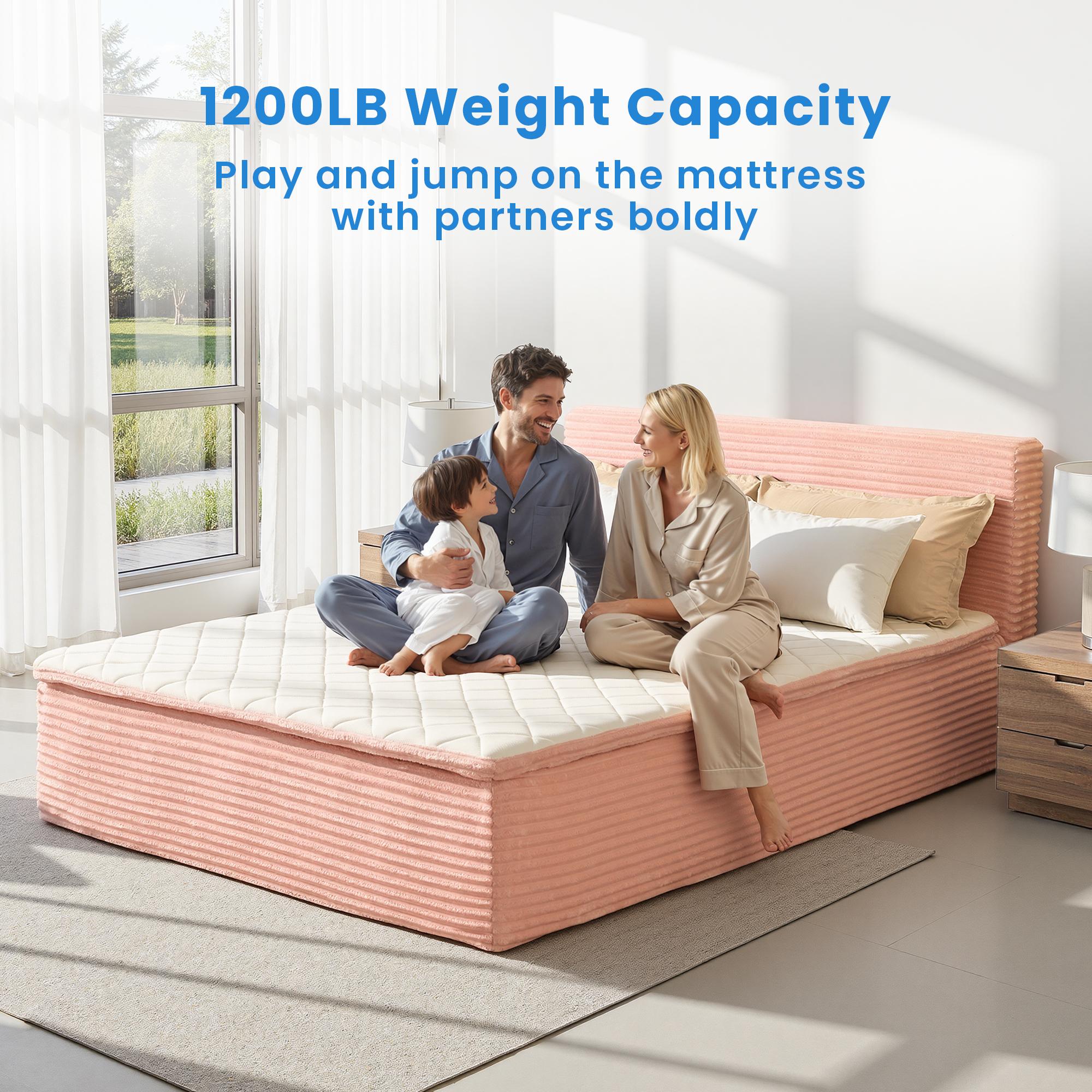 【Stock Up Deals】Ovios Queen Size Memory Foam Mattress with Removable Headboard, 17" Sofa Bed Full Mattress, Individually Pocketed Springs, Pressure Relief, Motion Isolation, Provides Support, CertiPUR-US Certified - No Assembly Required 【Stock Up Deals】Ovios Queen Size Memory Foam Mattress with Removable Headboard, 17" Sofa Bed Full Mattress, Individually Pocketed Springs, Pressure Relief, Motion Isolation, Provides Support, CertiPUR-US Certified - No Assembly Required