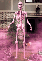 Ms. Vanderbones Pink Skeleton Halloween Decoration