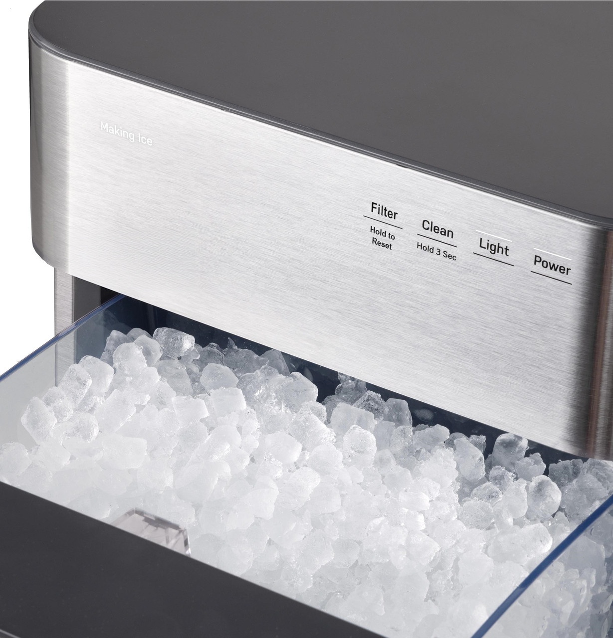 🔥Last Day Clearance🔥Ice Maker with Side Tank and Scale Inhibiting Filter