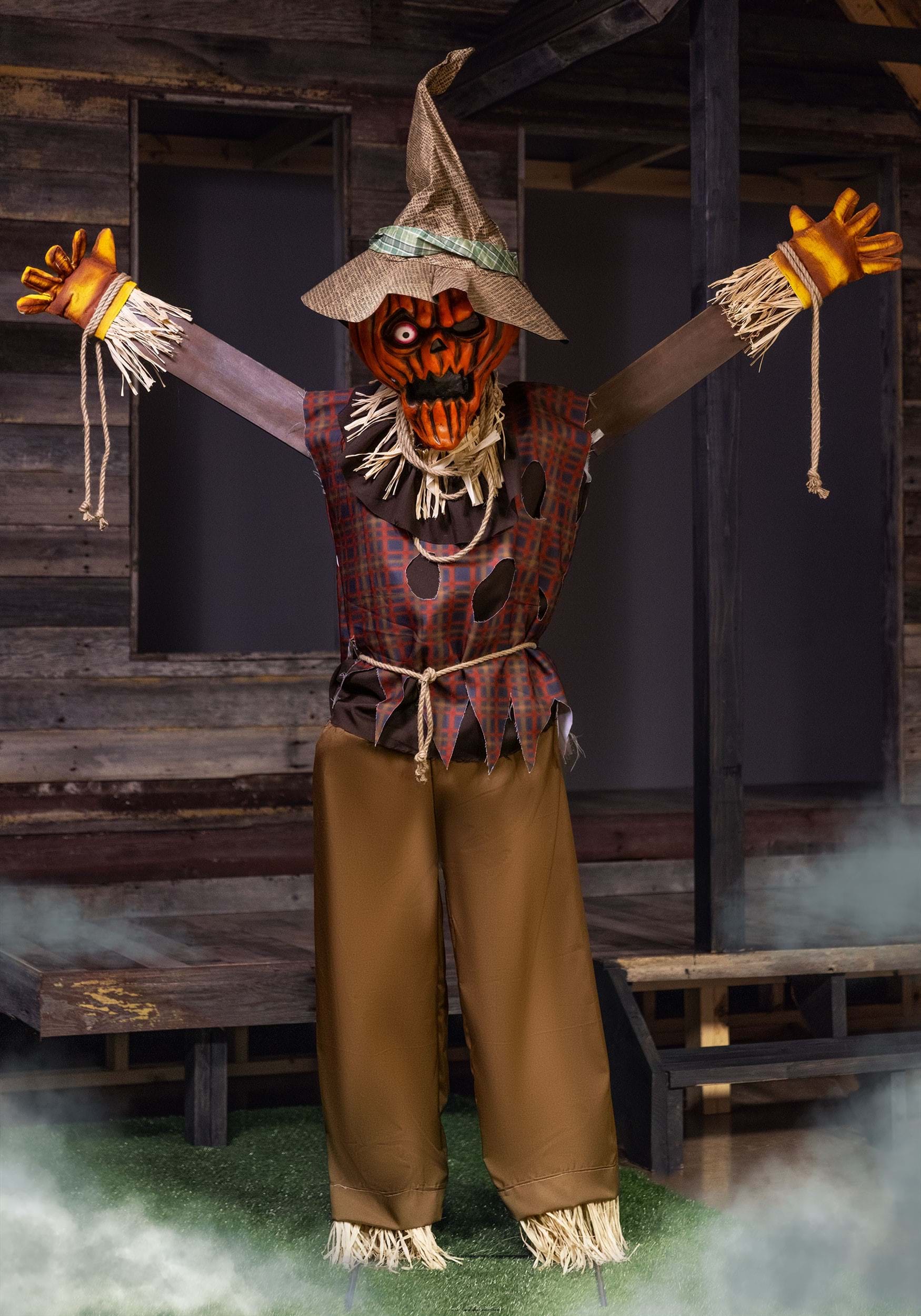 Pumpkin Scarecrow Animated Halloween Decoration