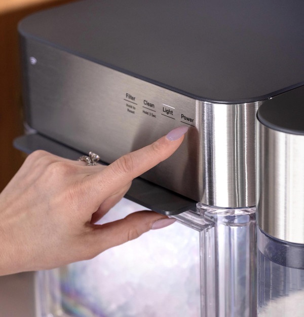 🔥Last Day Clearance🔥Ice Maker with Side Tank and Scale Inhibiting Filter