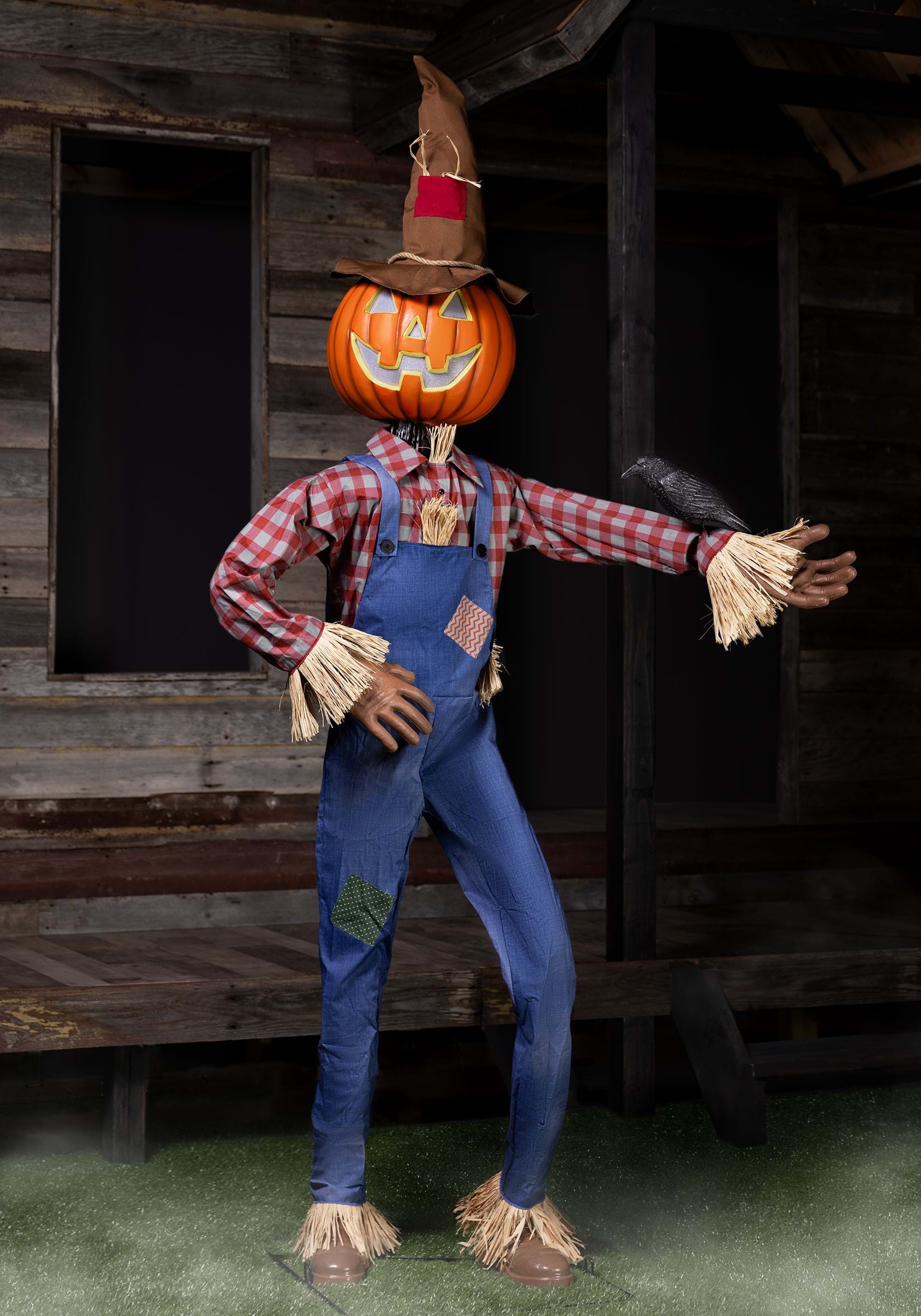 Animatronic Whimsical Scarecrow Halloween Decoration