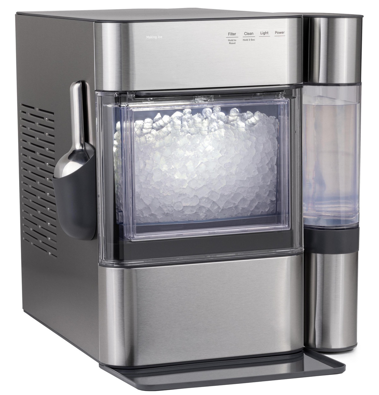 🔥Last Day Clearance🔥Ice Maker with Side Tank and Scale Inhibiting Filter