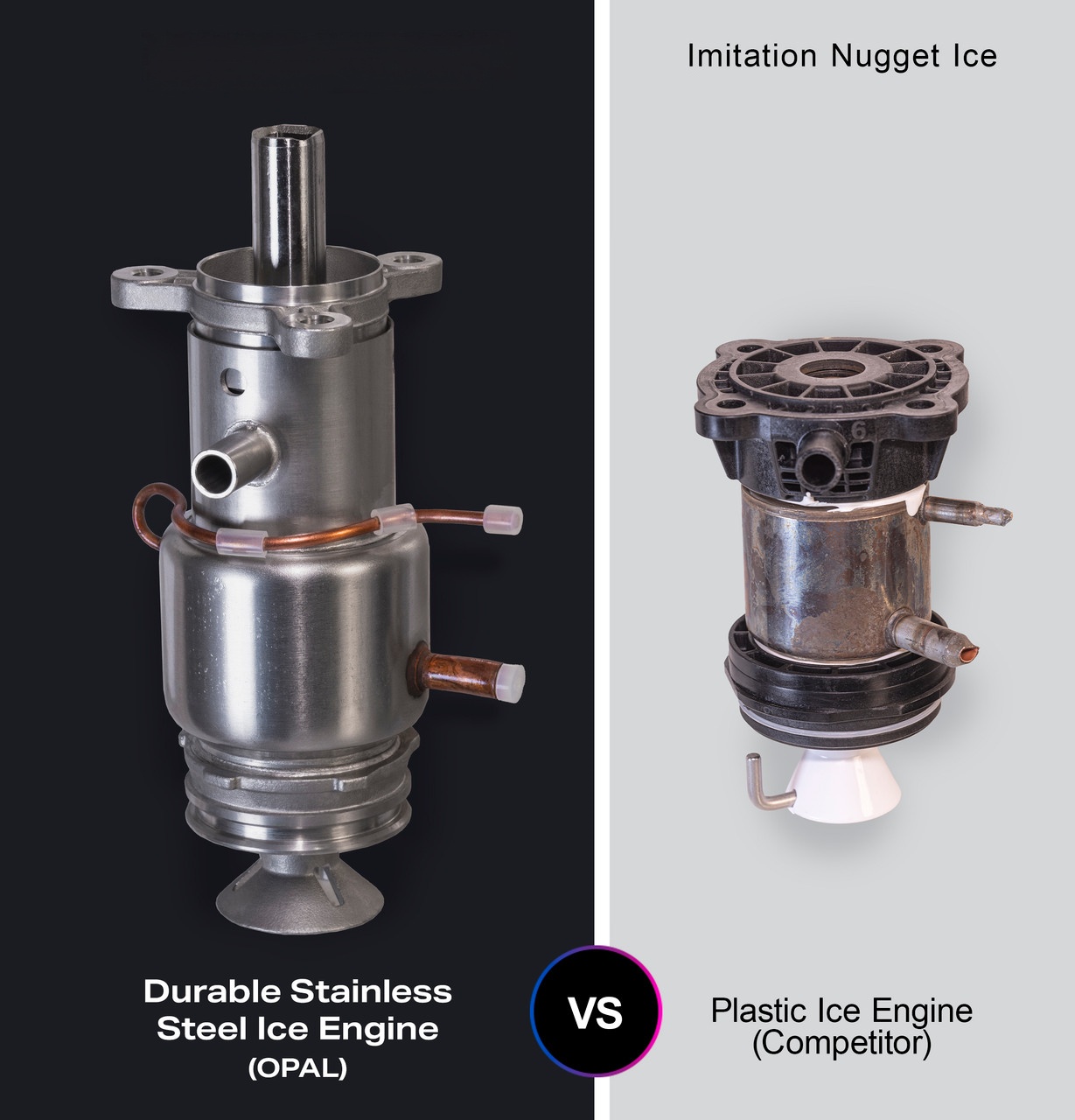 🔥Last Day Clearance🔥Ice Maker with Side Tank and Scale Inhibiting Filter