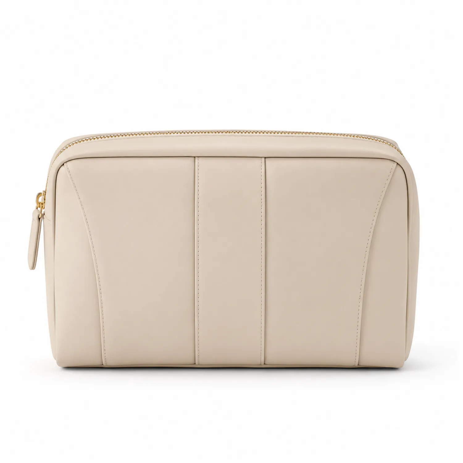 Trousse de Toilette Beige Élégante et Minimaliste