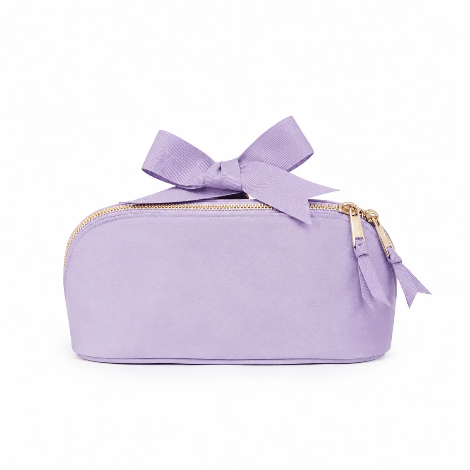 Trousse de maquillage élégante avec ruban lavande