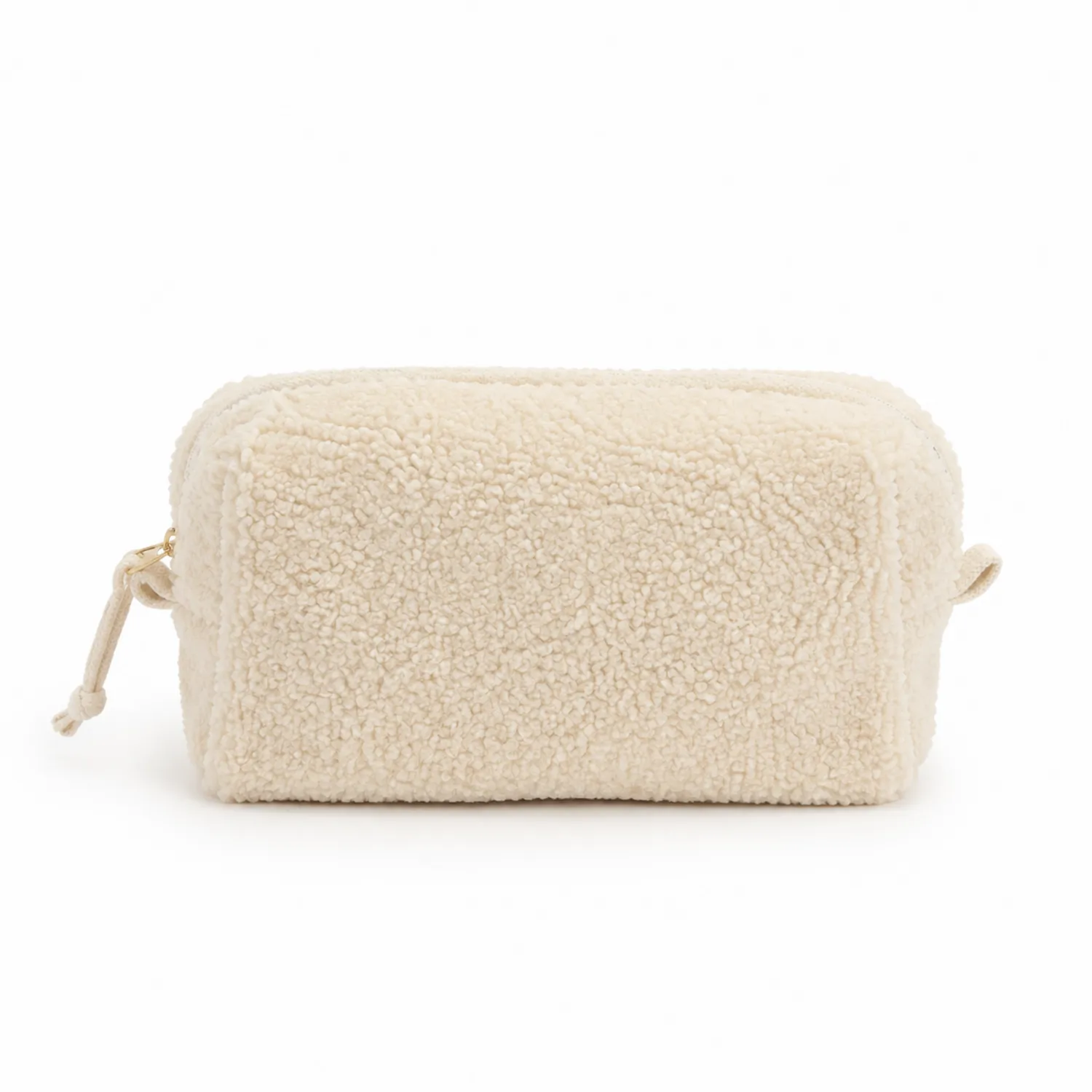 Trousse de Toilette en Sherpa Crème Douce