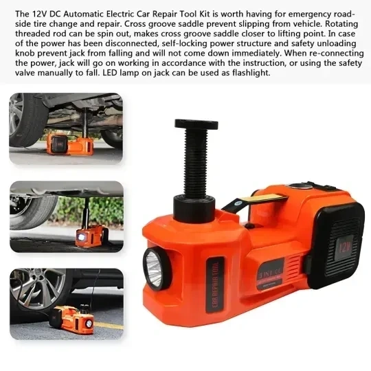 🔥Last Day Clearance🎉 3-in-1 Electric Hydraulic Car Jack
