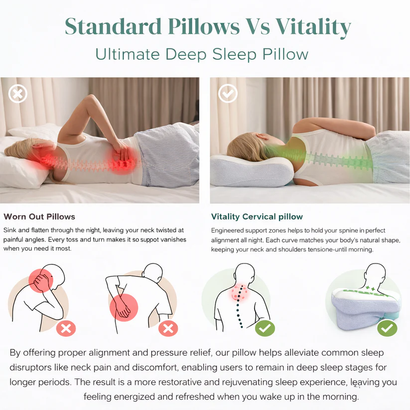 ✨ BUY 1 GET 2 FREE TODAY! ✨Cervical & Migraine Pillow