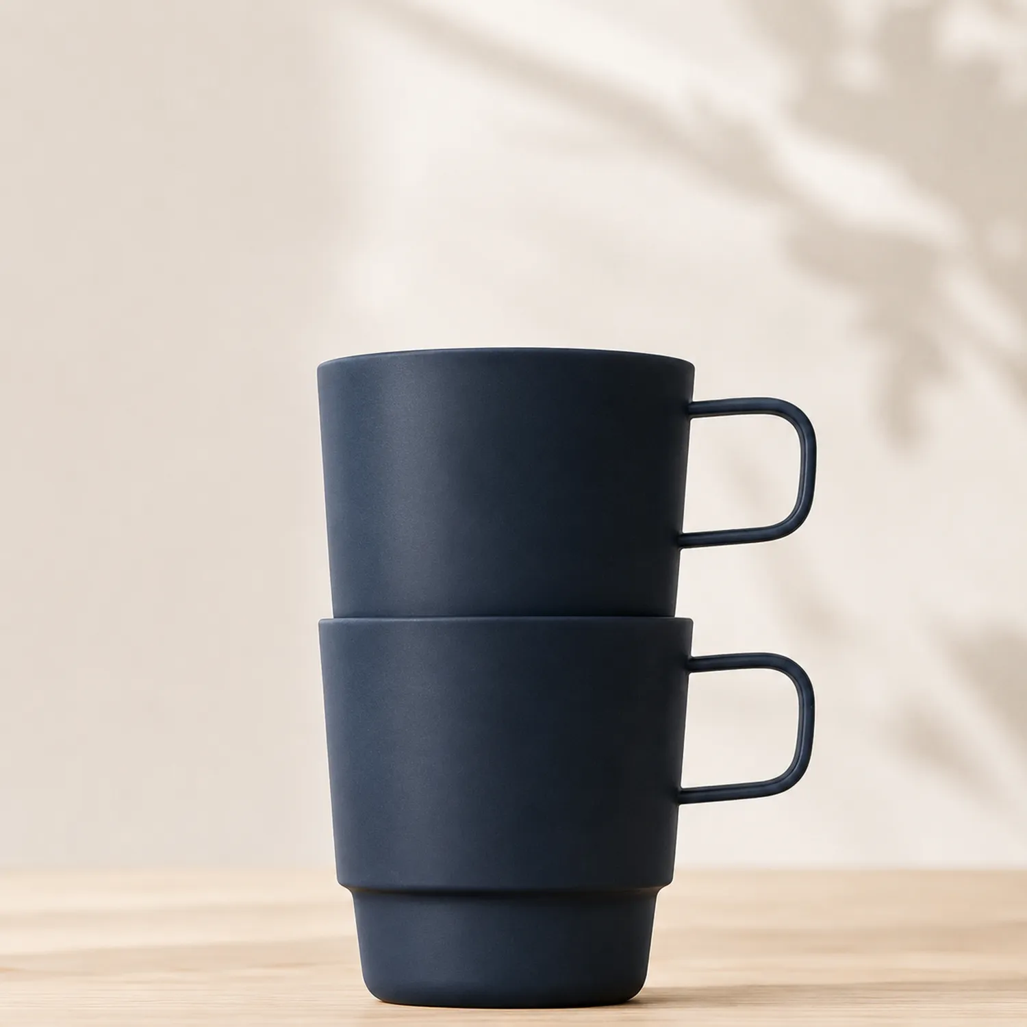 Stapelbare Kaffeetassen Dunkelblau Matt 250ml-Dwelluroa