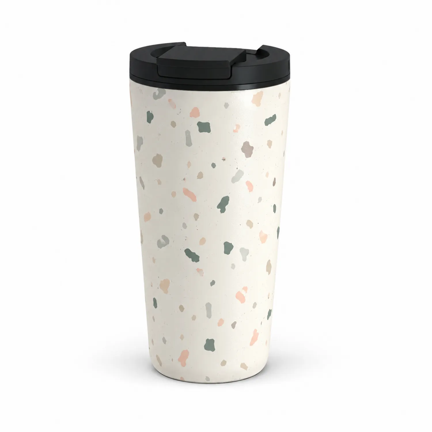 Thermobecher mit Terrazzo-Muster 350ml Cremefarben-Dwelluroa