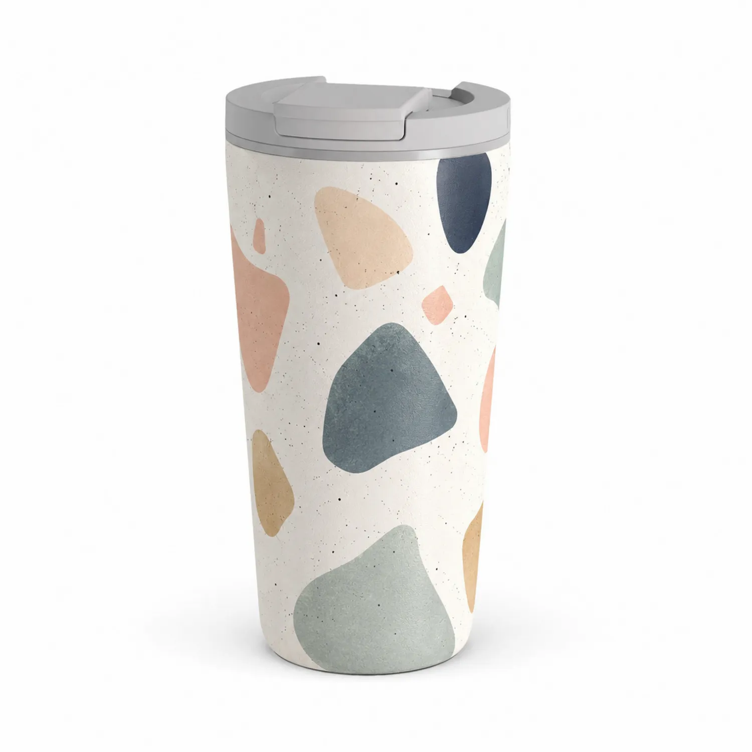 Thermobecher 400ml im Buntem Design mit Grauem Deckel-Dwelluroa