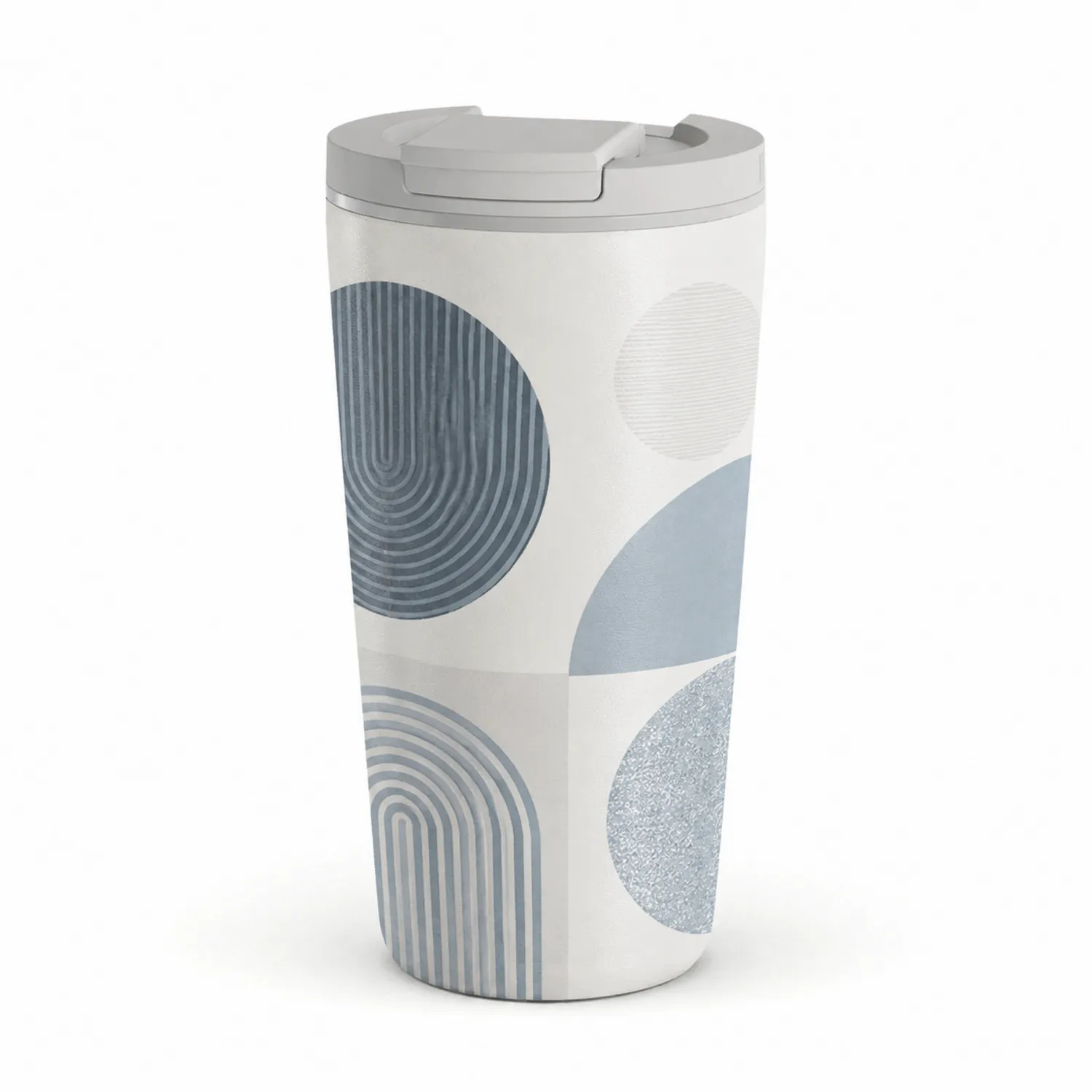 Thermobecher 400ml Blau und Weiß mit Modernem Design-Dwelluroa