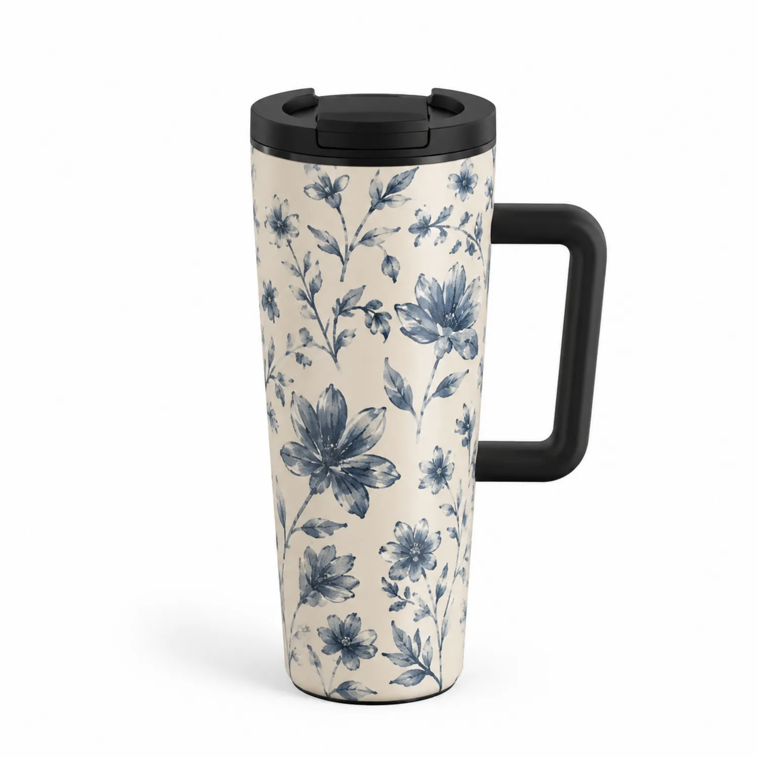 Thermobecher mit Griff 500ml Blumenmuster-Dwelluroa