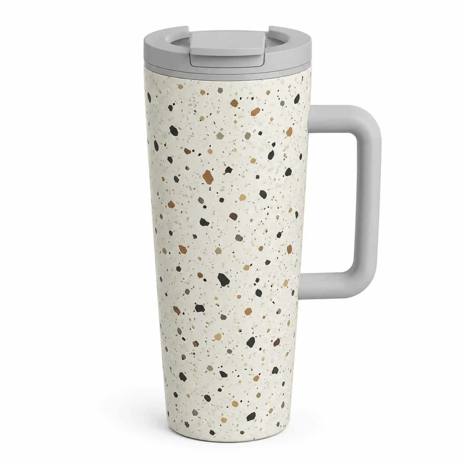 Thermobecher 400ml mit Griff im Terrazzo-Design-Dwelluroa