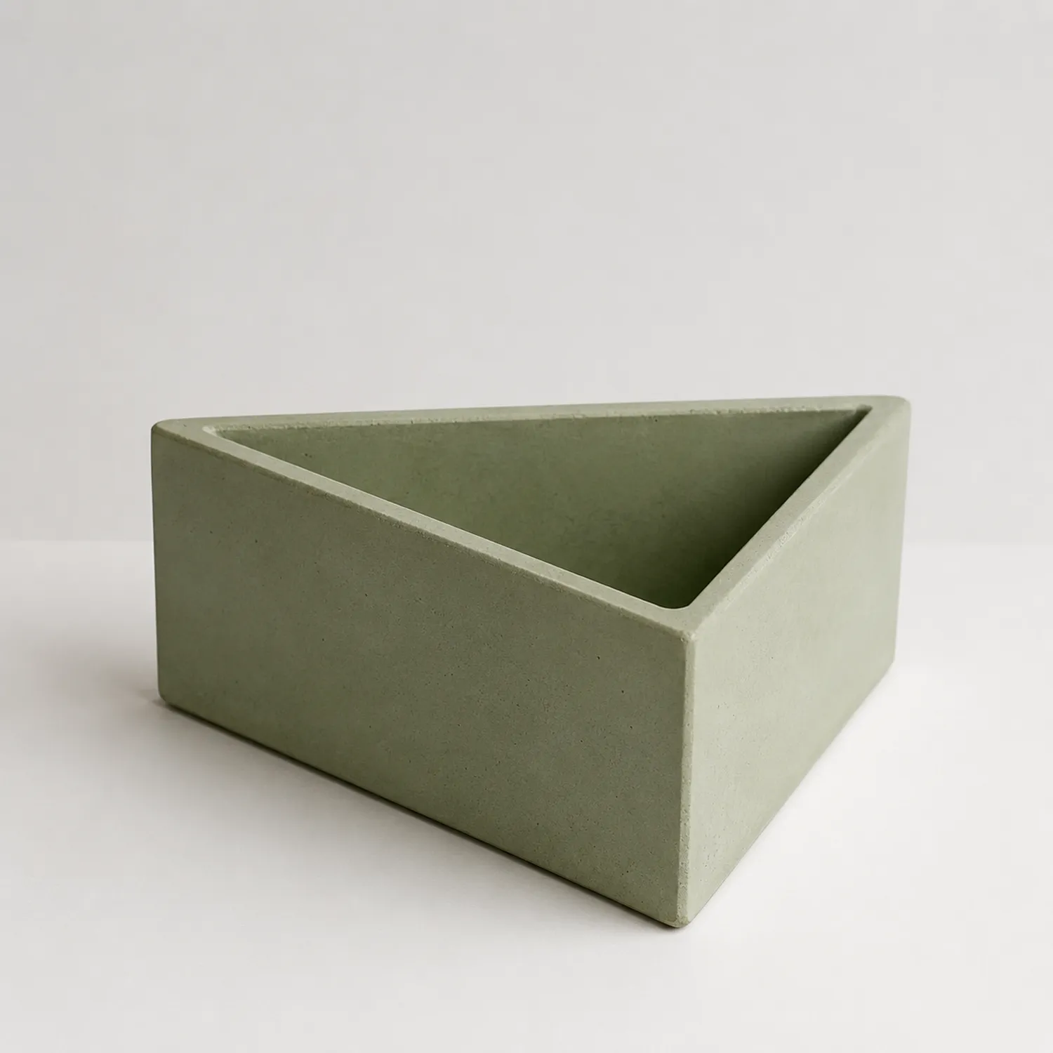 Portavaso Triangolare Verde in Stile Moderno-velnordia