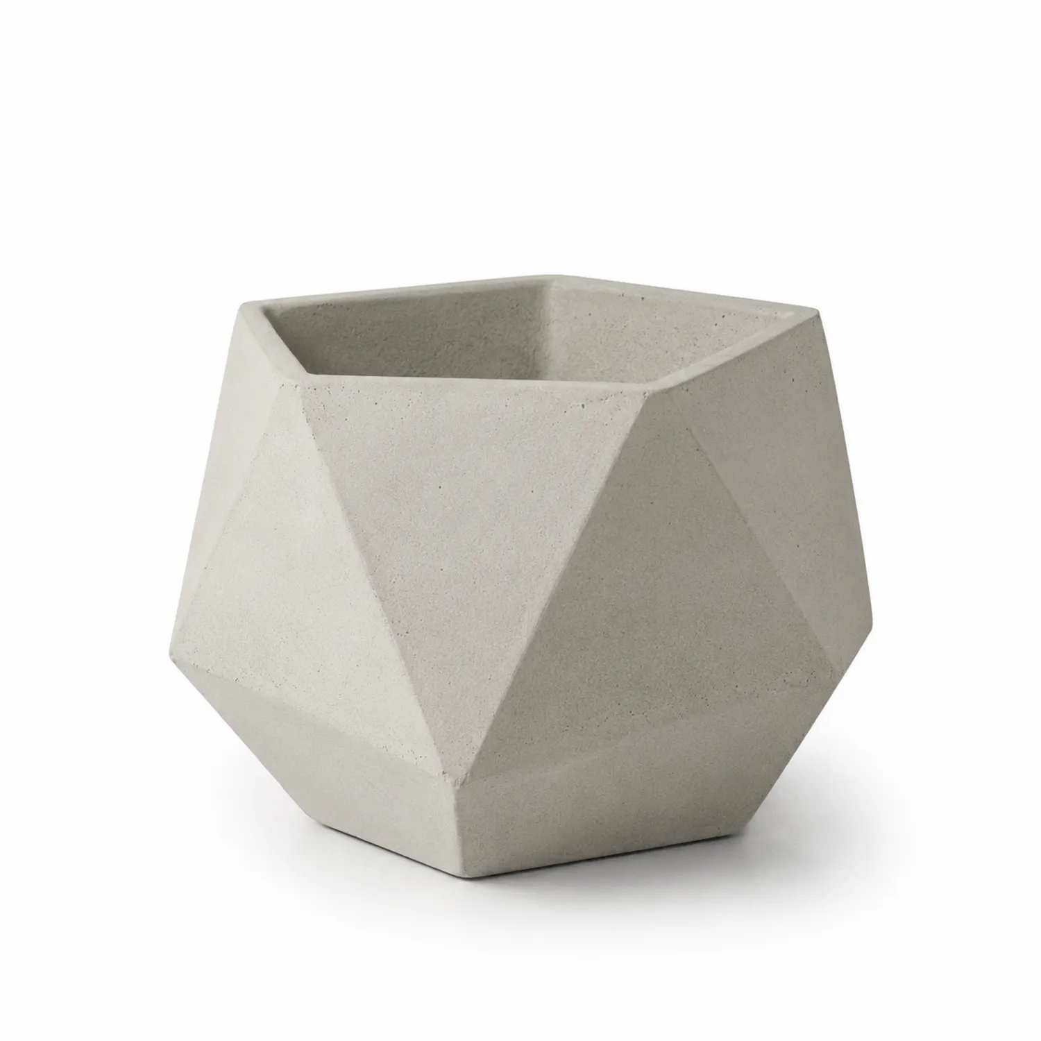 Vaso Geometrico Grigio per Piante Succulente-velnordia