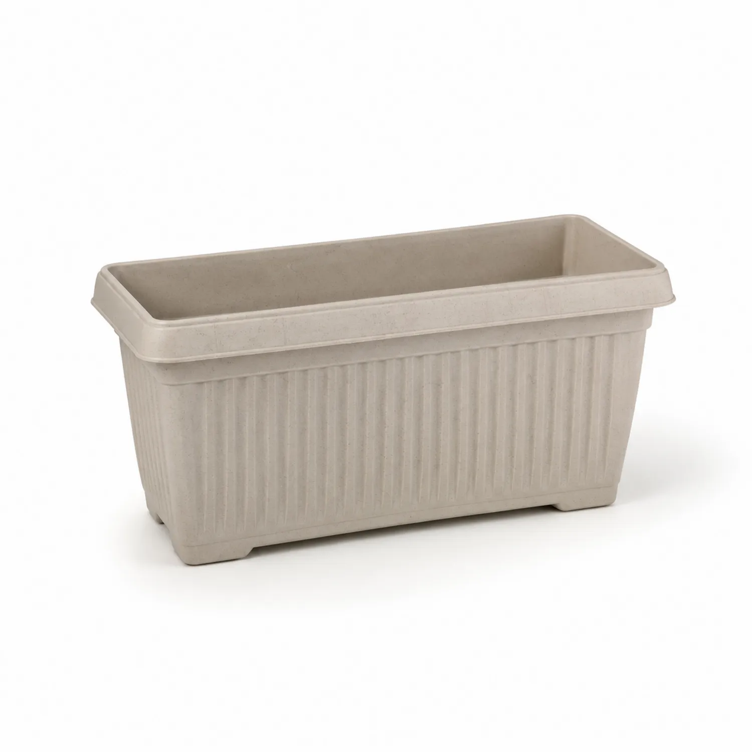 Fioriera Rettangolare Beige 50x22 cm-velnordia