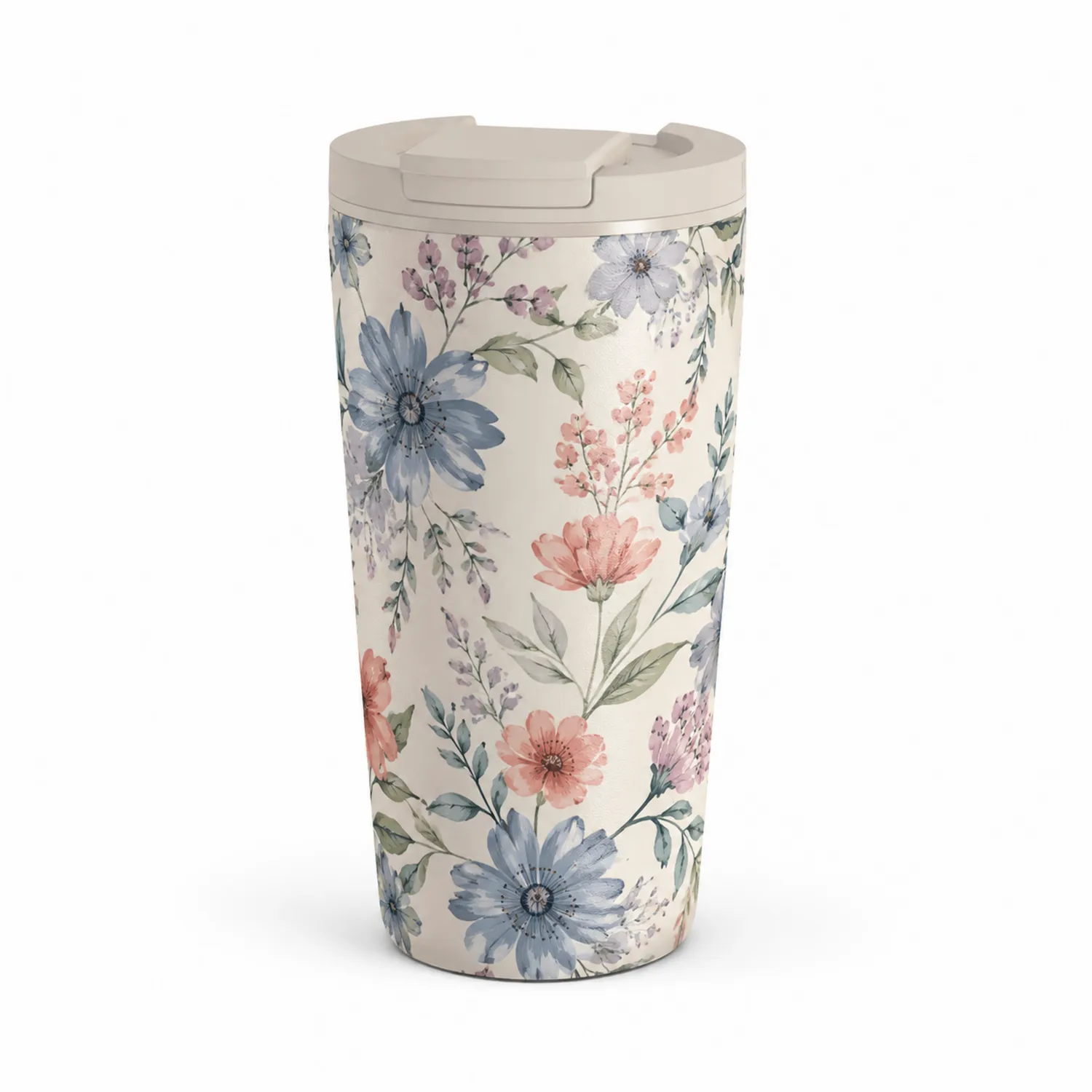 Tazza Termica con Motivo Floreale 400ml