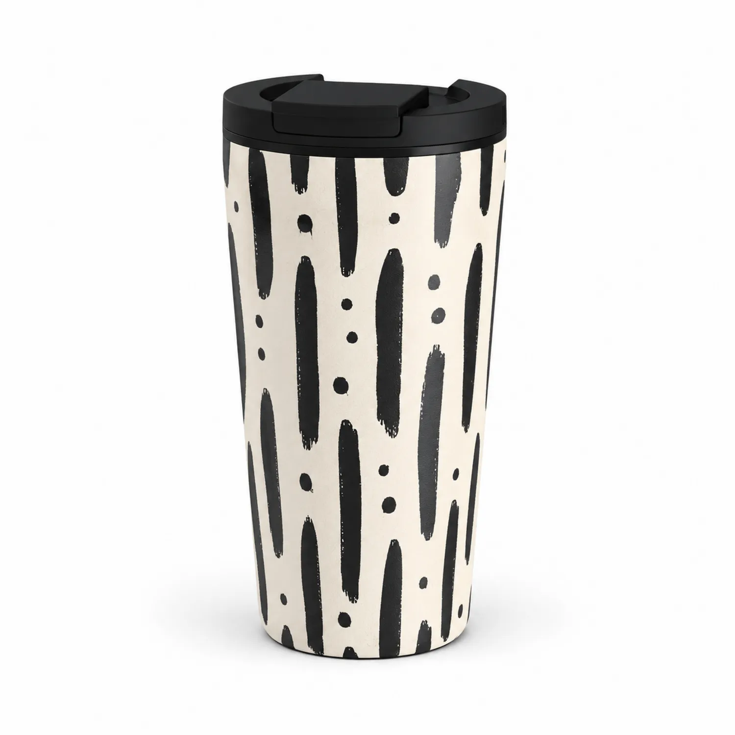 Tazza Termica da Viaggio 450ml Motivo Bianco e Nero