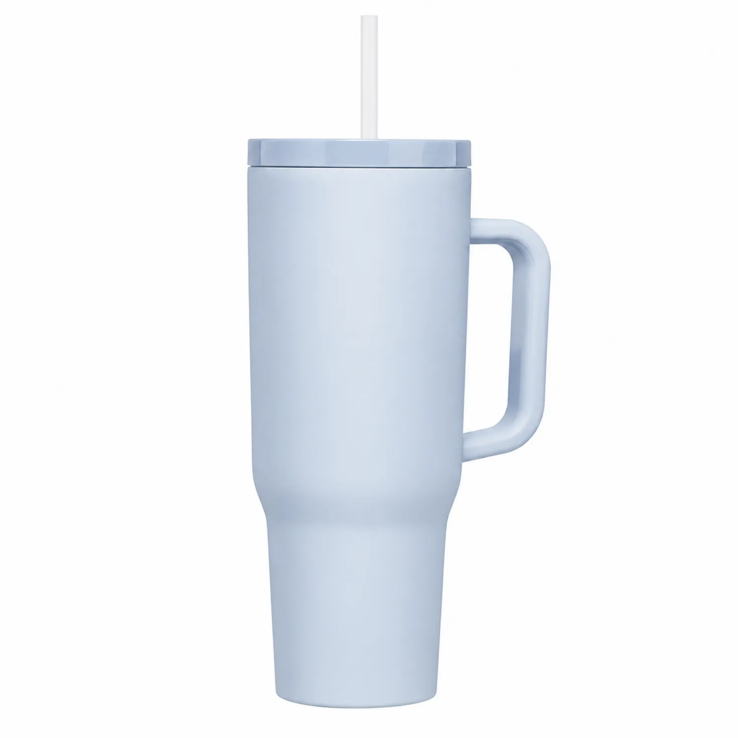 Tazza Termica con Manico e Cannuccia 710ml Azzurro