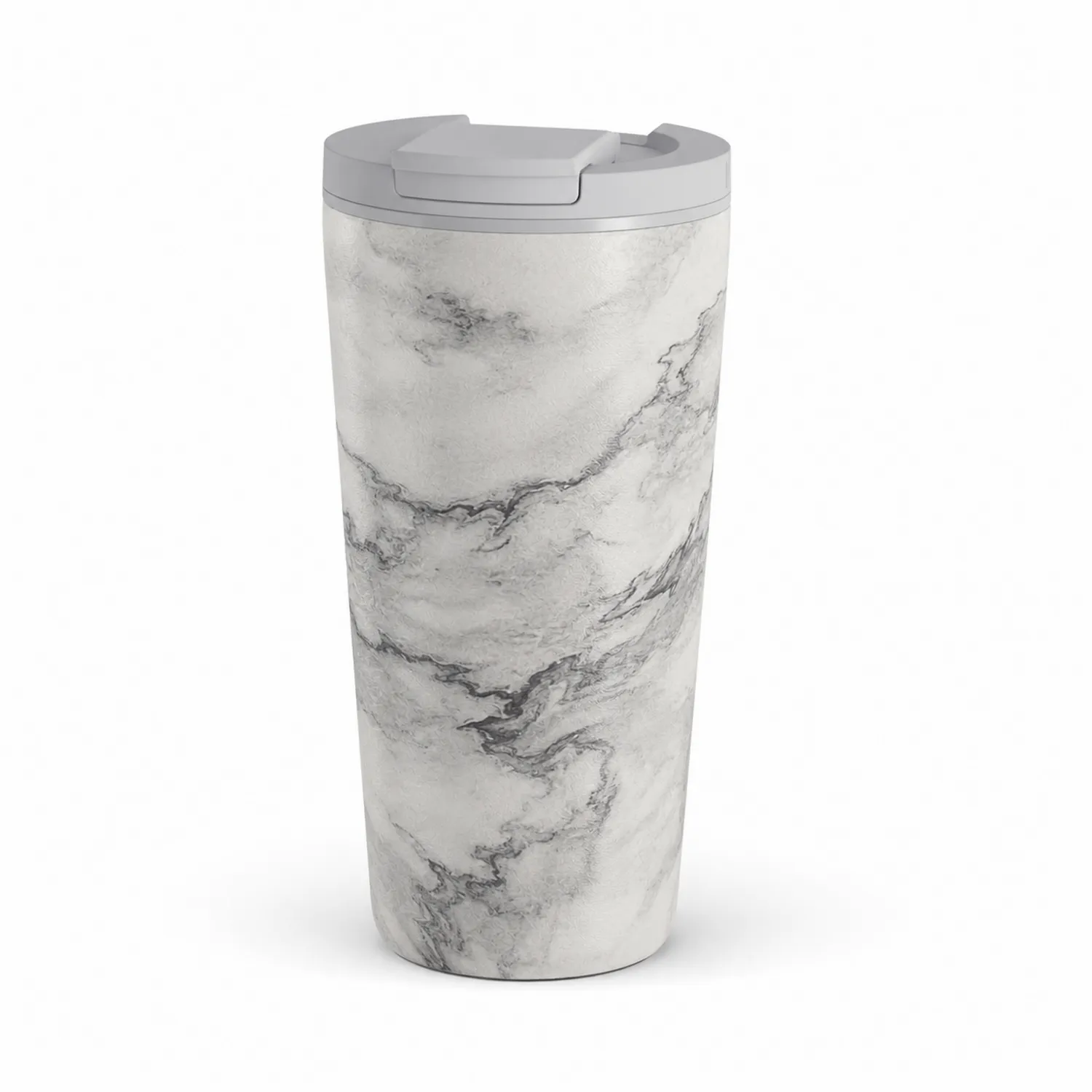 Tazza da Viaggio Termica 450 ml con Effetto Marmo Grigio