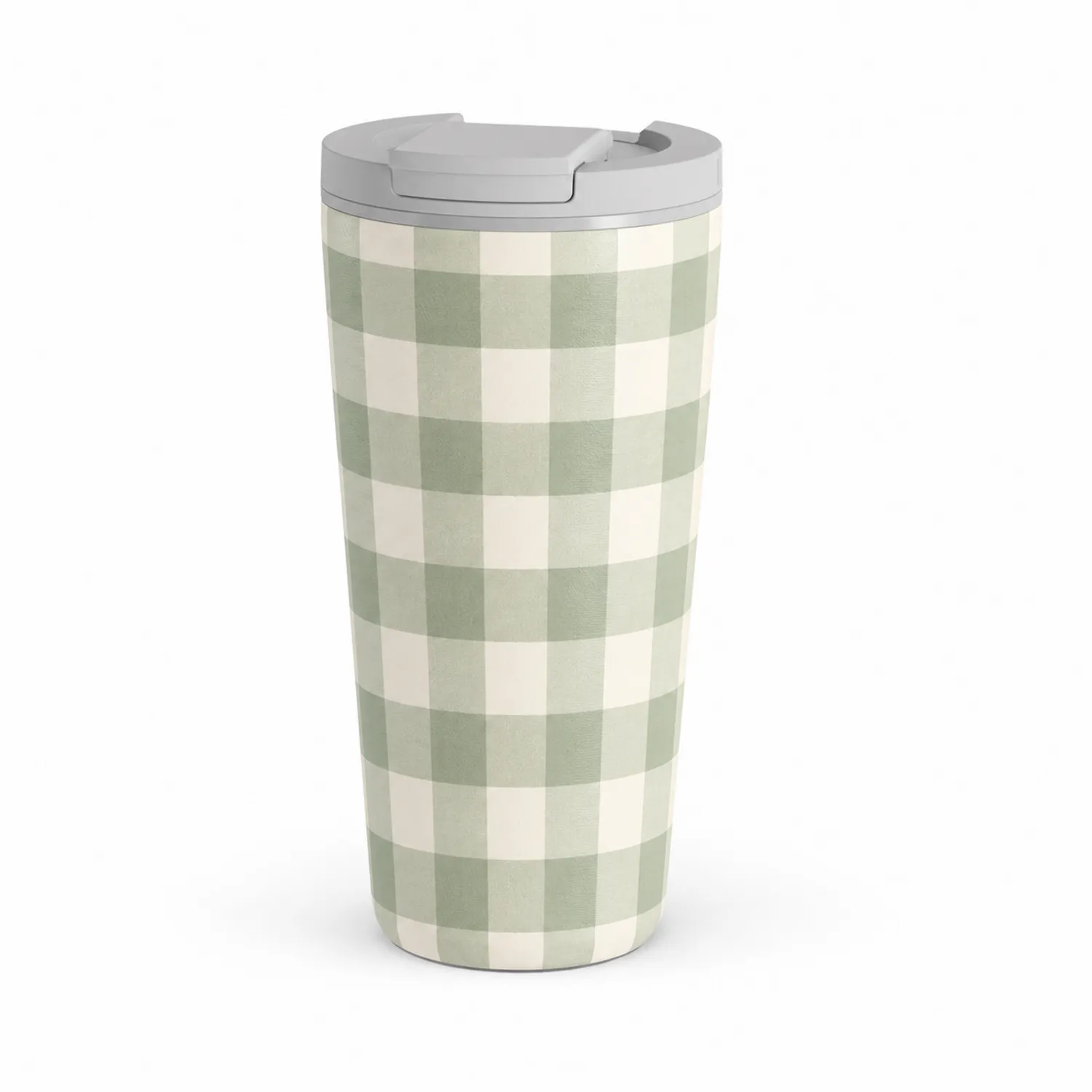 Tazza termica 500ml verde a quadri