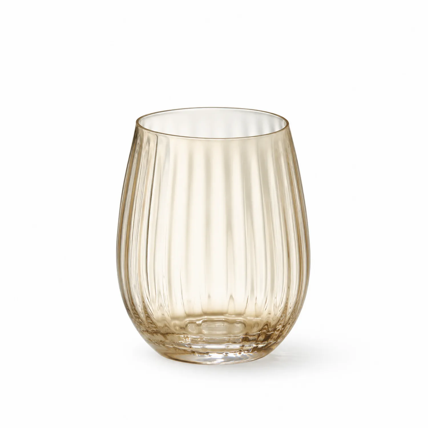 Bicchiere Elegante in Vetro Ambrato 300ml