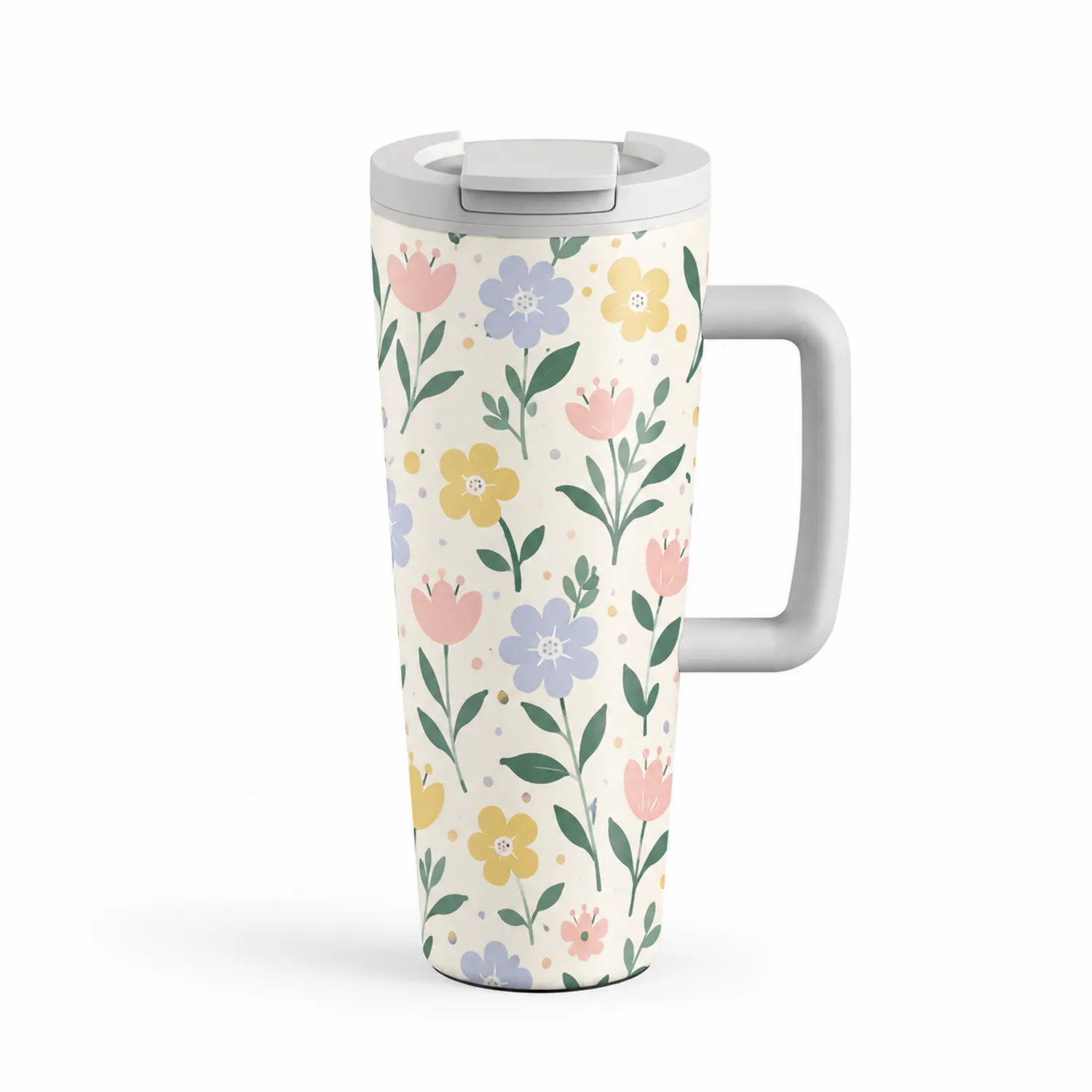 Tazza Termica con Motivi Floreali 500ml
