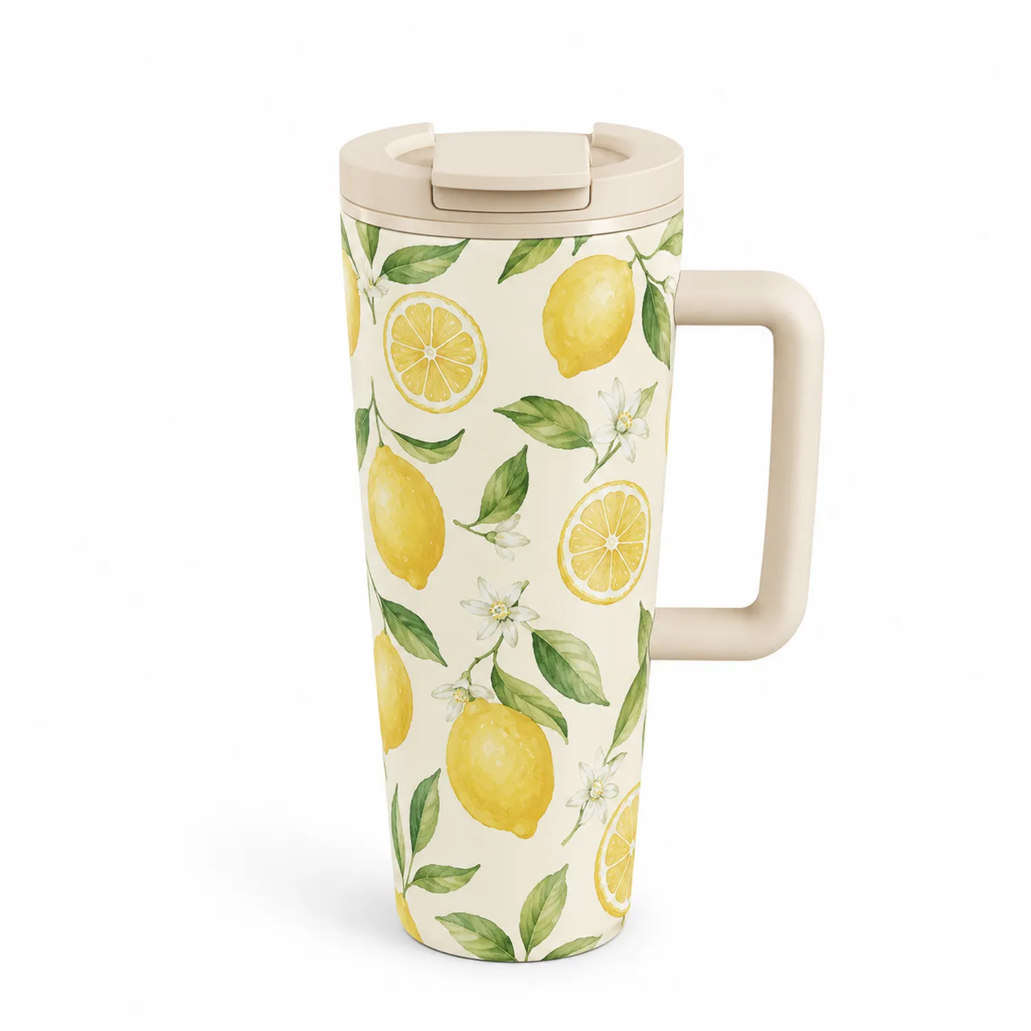 Tazza termica con motivo di limoni 450 ml