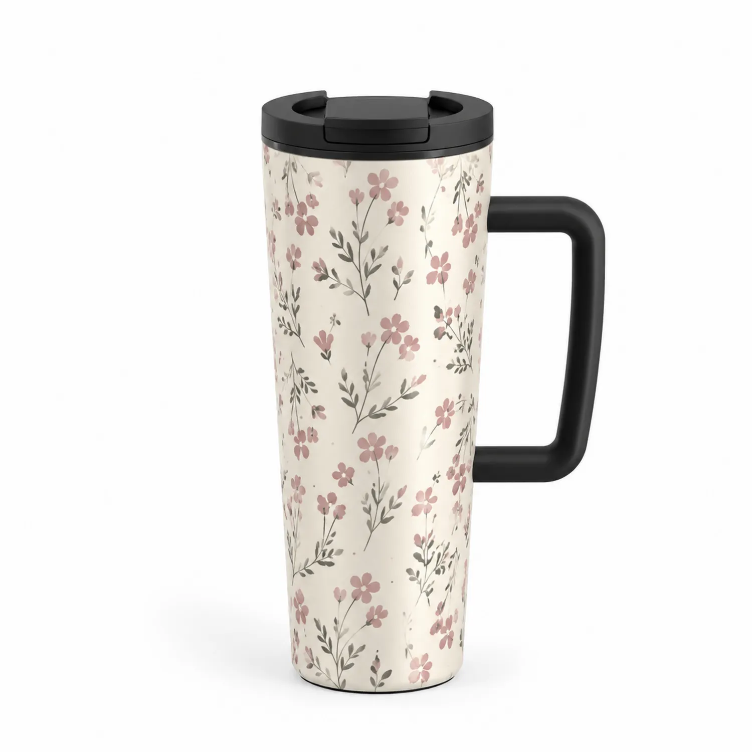 Tazza Termica con Manico Design Floreale 500ml