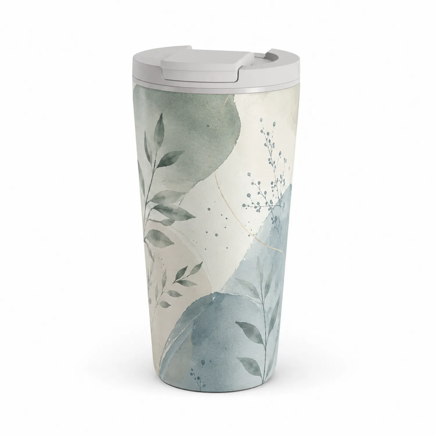 Tazza Termica con Design Artistico 500ml Verde Acqua