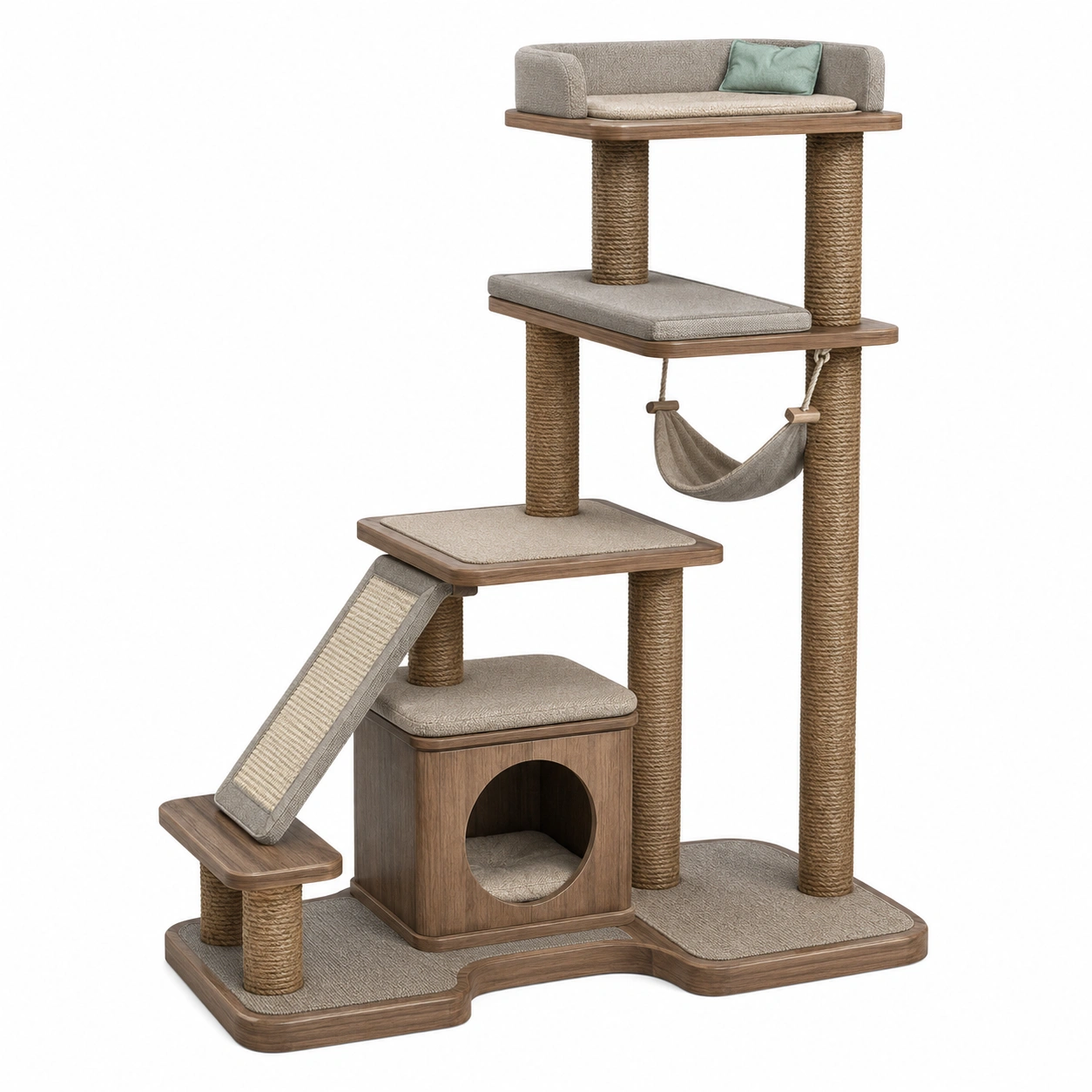 Indoor-Katzen-Spielmöbel,Kratzbaum - roomavixa