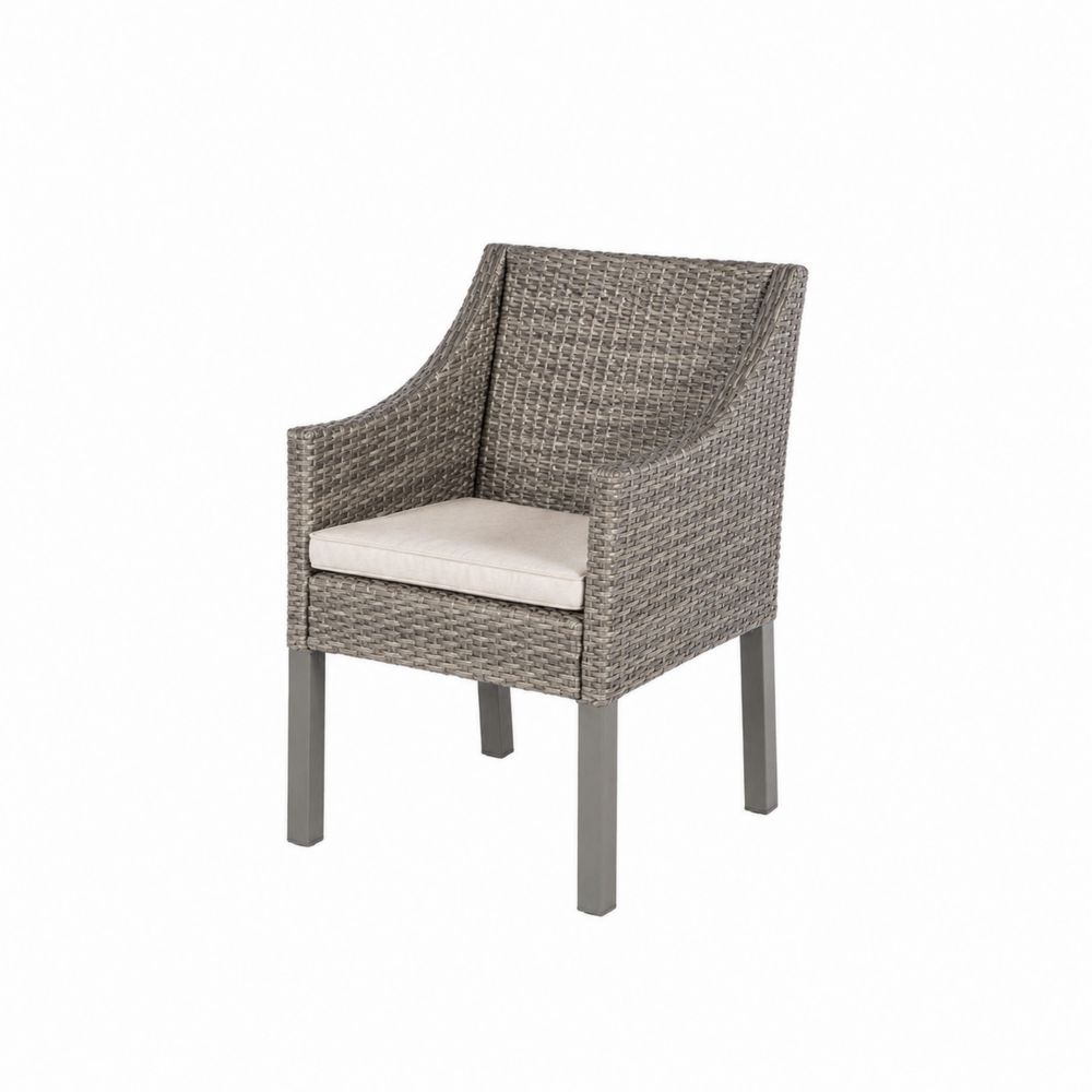 Sillón de Ratán Sintético con Cojín de Poliéster